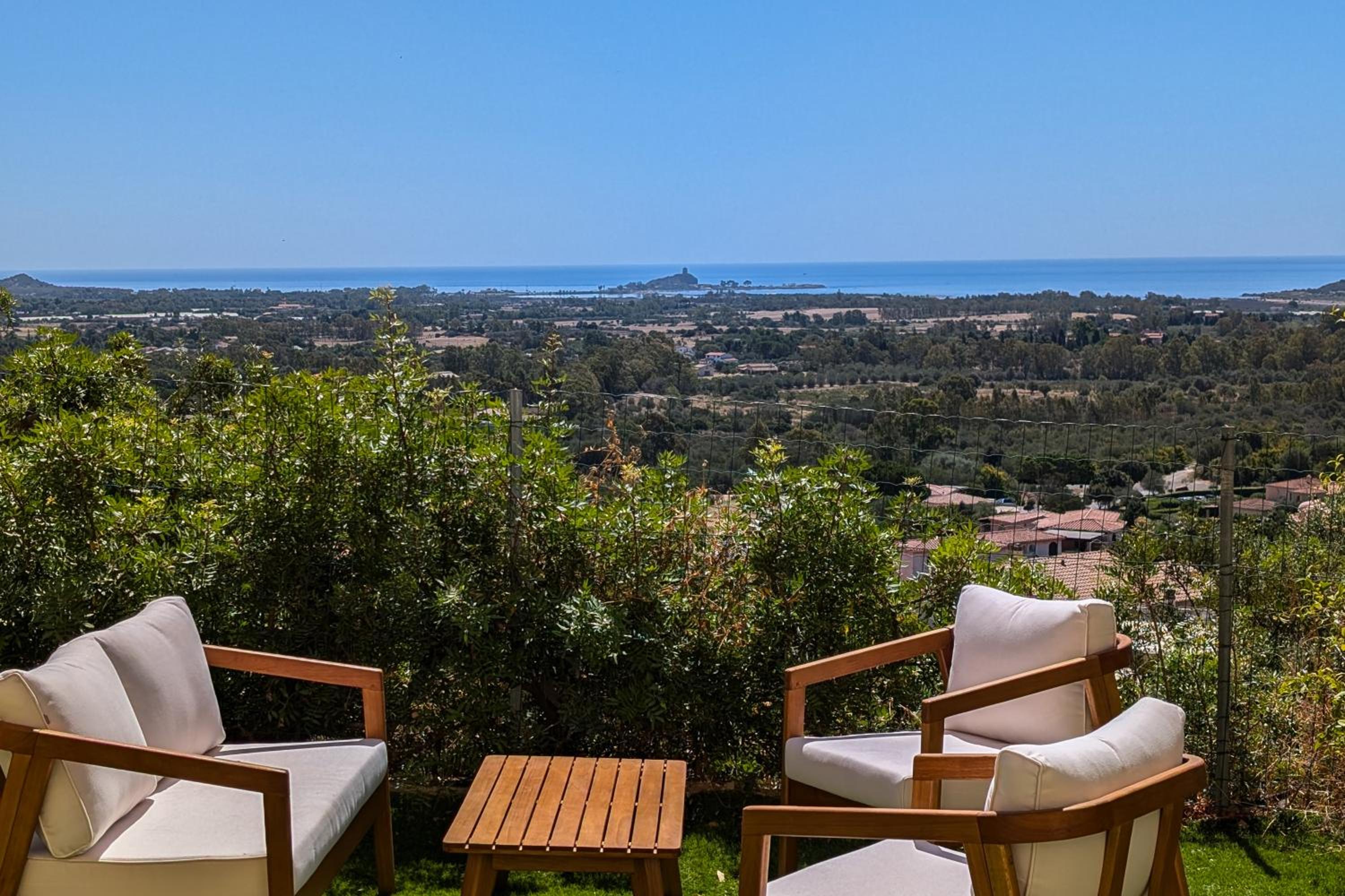 Sweet Life in Golf Is Molas - Panoramico vista mare con giardino e veranda view 2