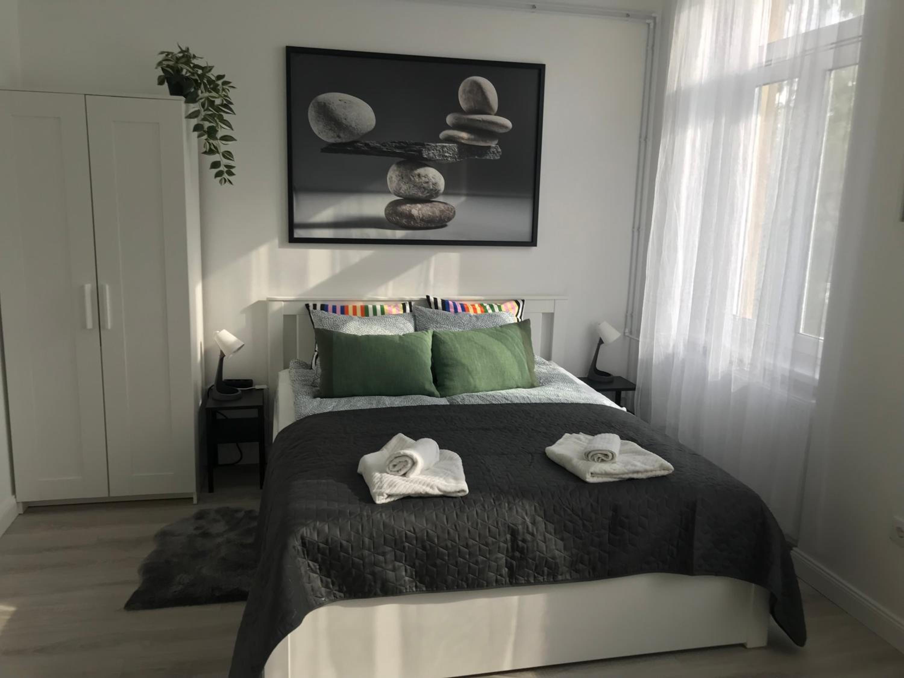 Beautiful newly refurbished studio,fully equipped apartment walking distance to the Puskás Aréna, Park where you will find the world famous Szechenyi therm - main view