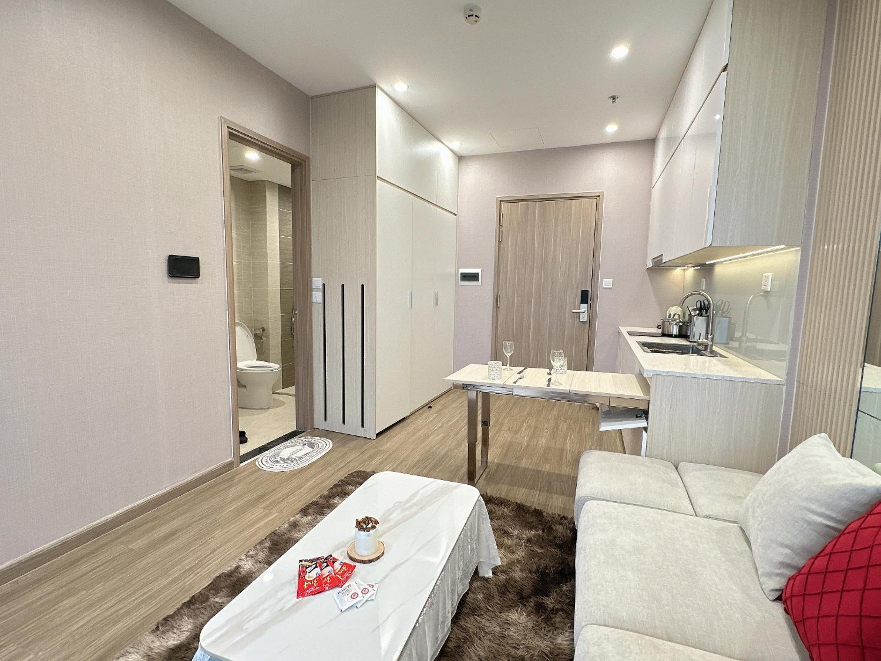Căn hộ Studio tại Vinsmart có Máy chiếu
