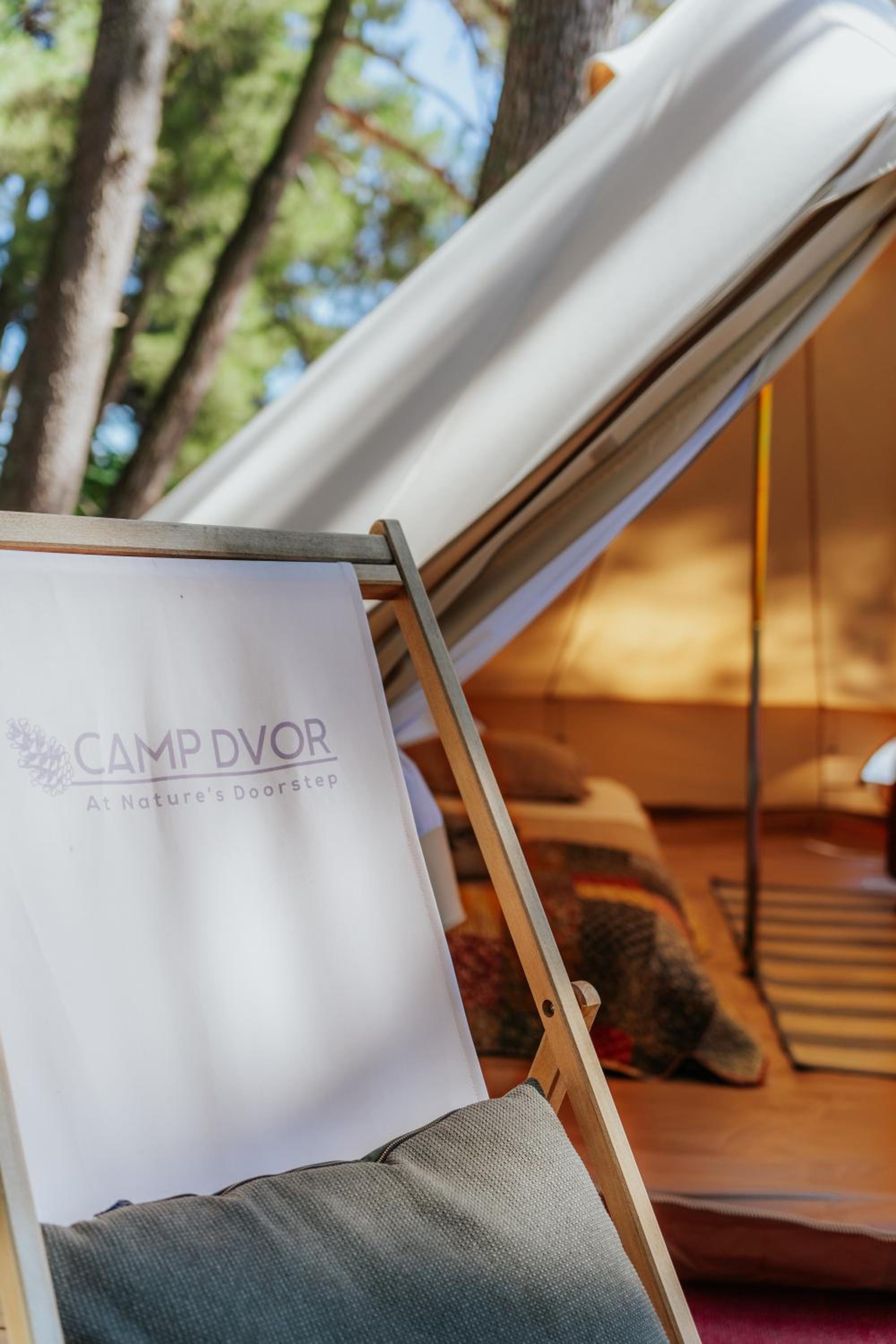 Camp 'Dvor' bell tent accommodation view 4
