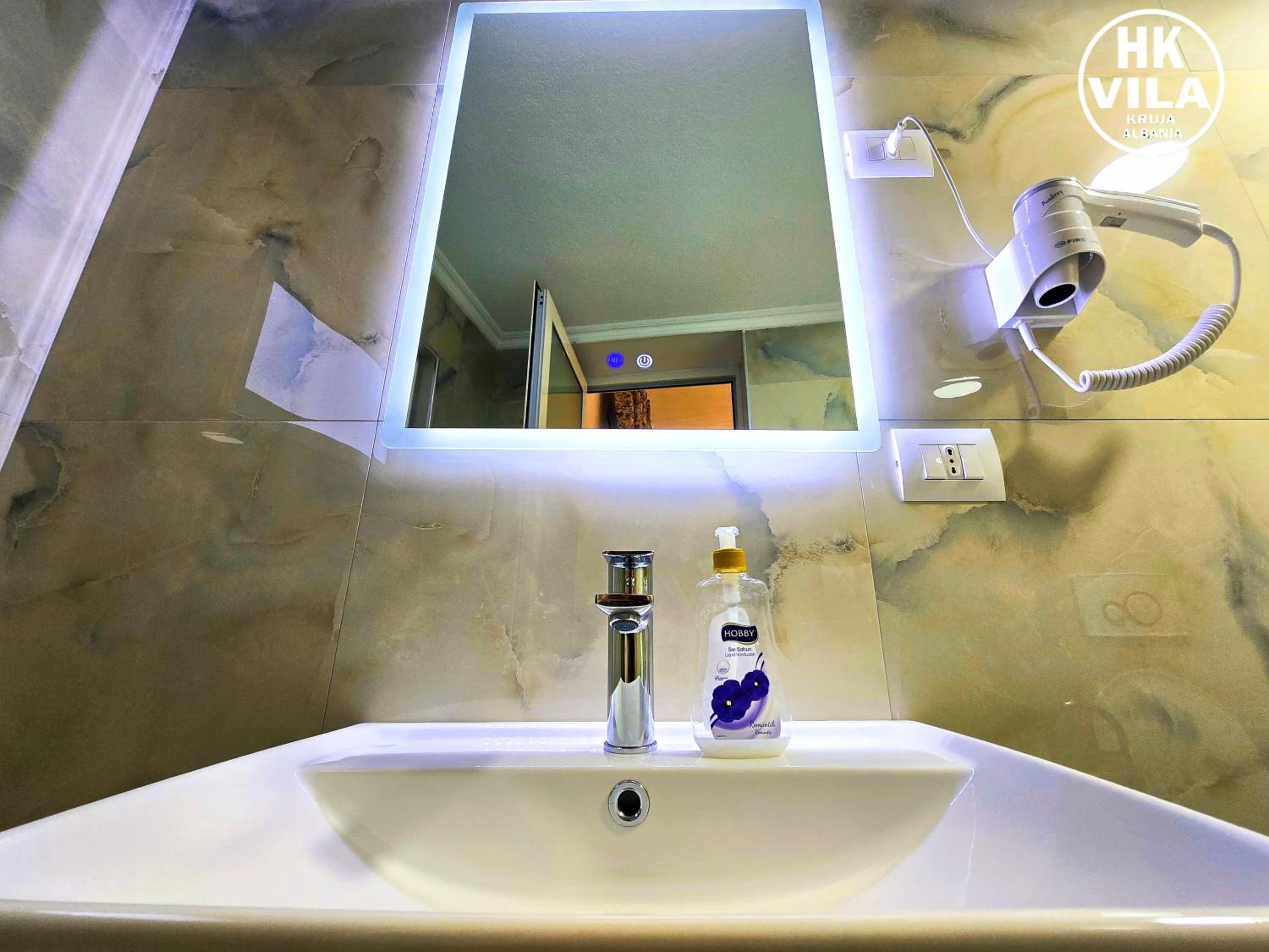Vila HK is a cozy and welcoming house in the heart of Kruje It offers comfortable accommodation,free public parking nearby,and breakfast included,ensuring 