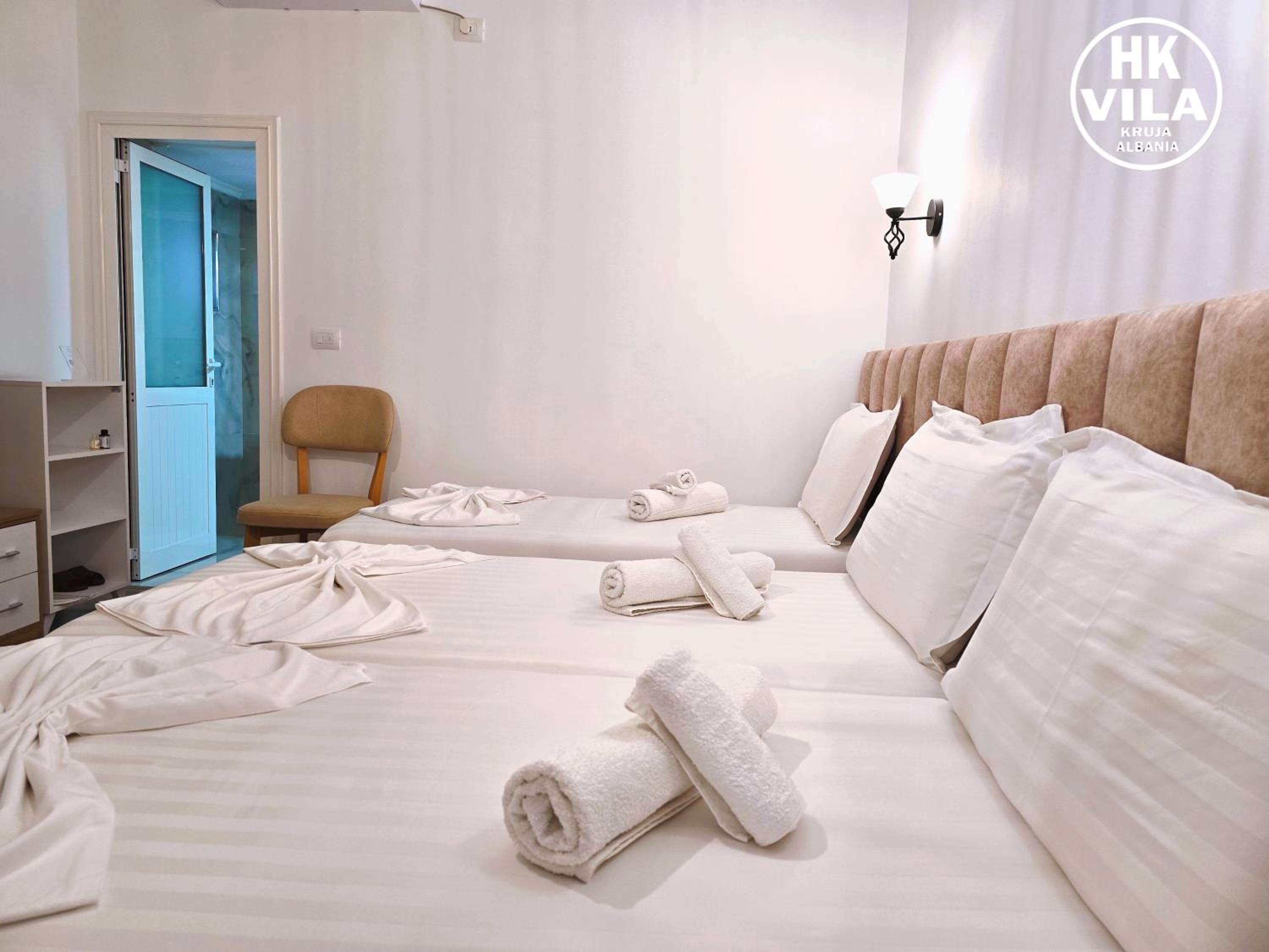 Vila HK is a cozy and welcoming house in the heart of Kruje It offers comfortable accommodation,free public parking nearby,and breakfast included,ensuring 