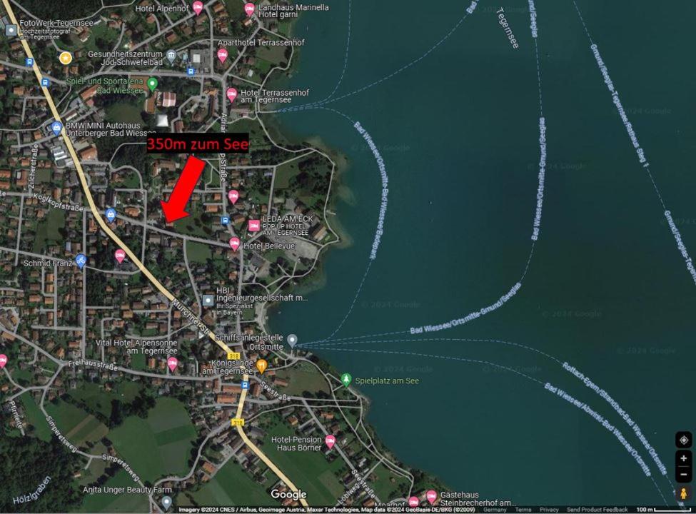 Offen gestaltetes Design Apartment in Bad Wiessee, 350m vom See