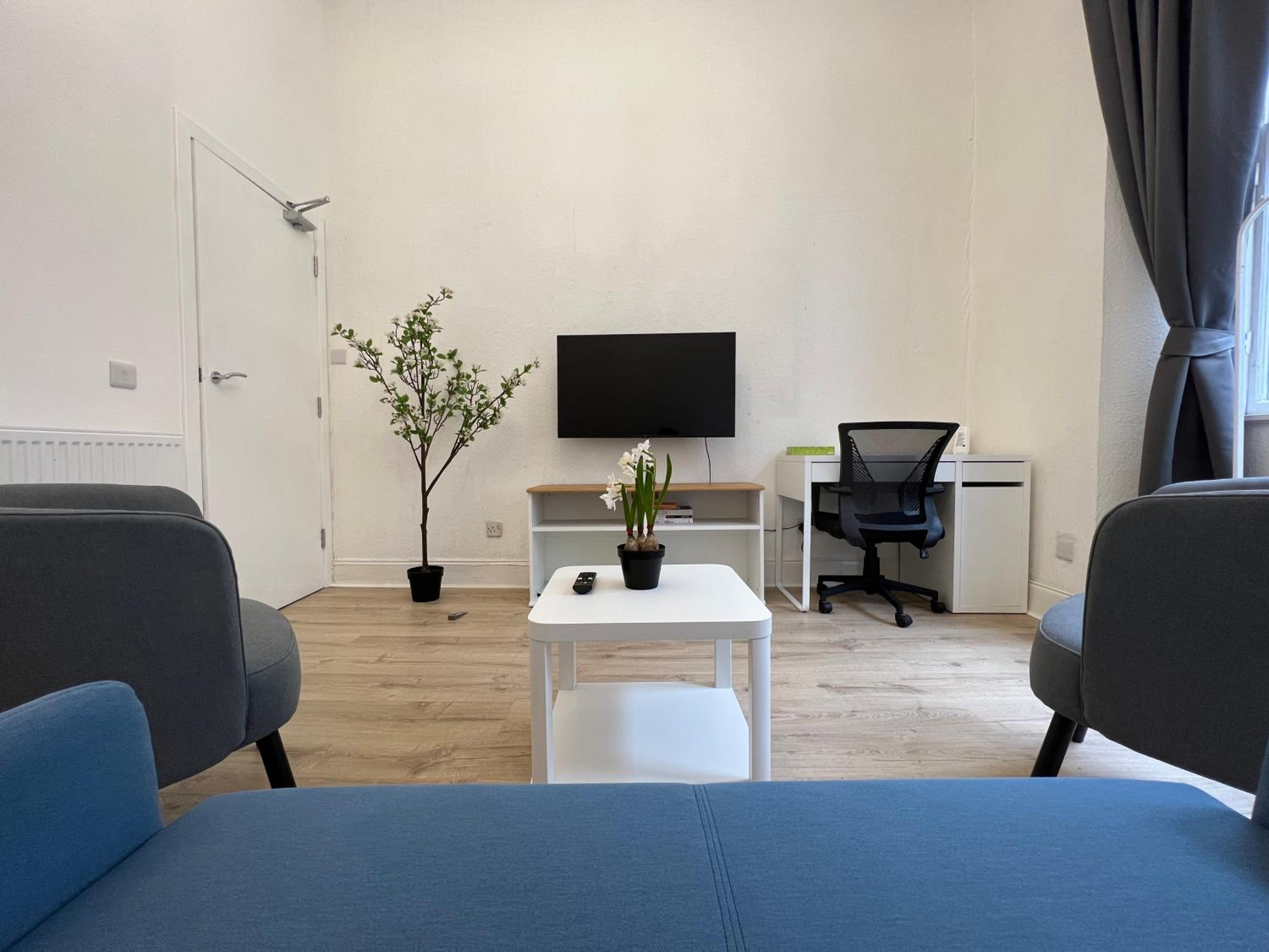 Spacious boutique two-bedroom apartment next to the castle
