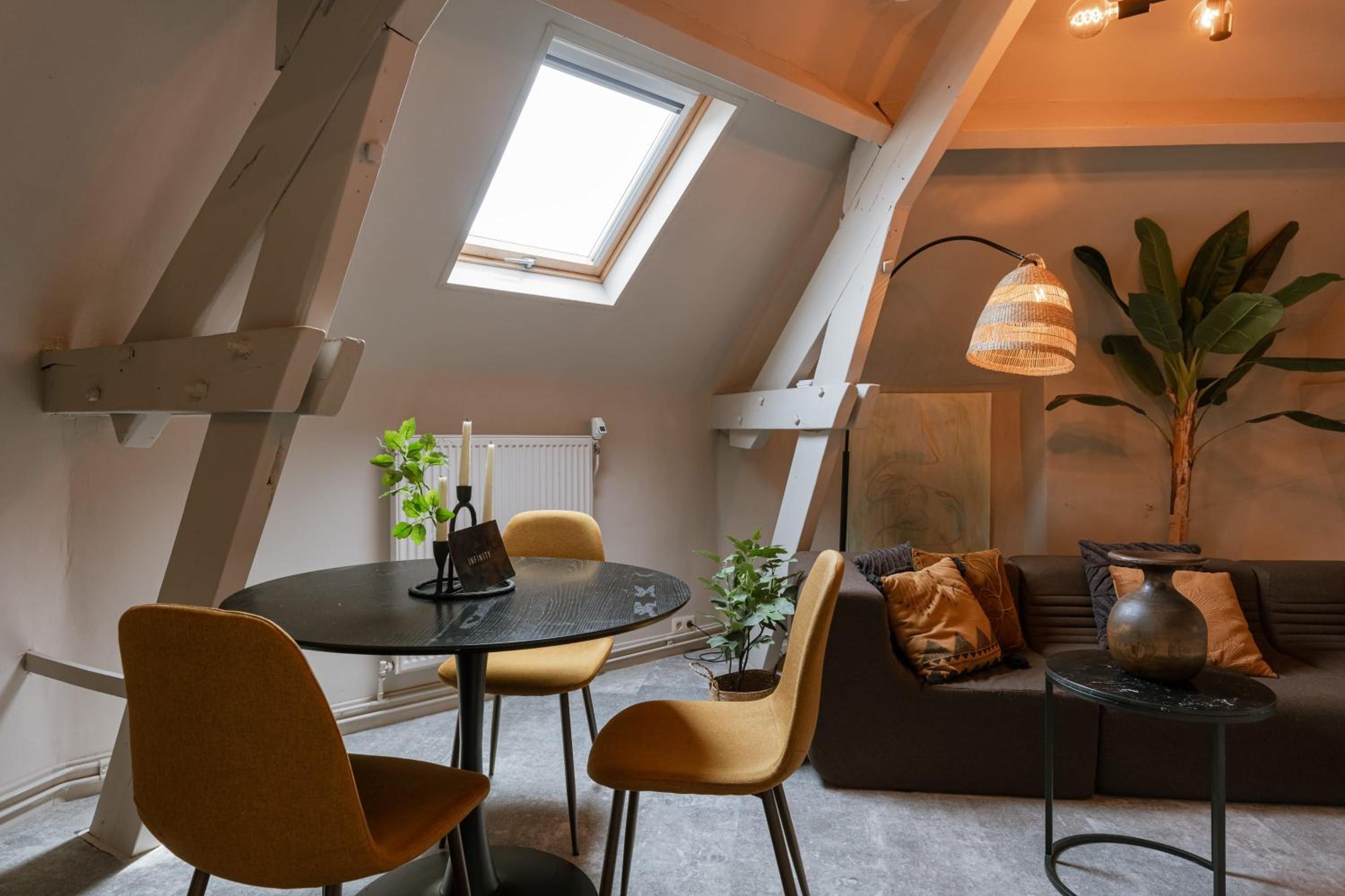 Chic rooftop apartment in Antwerp's shopping hub, pets are welcome