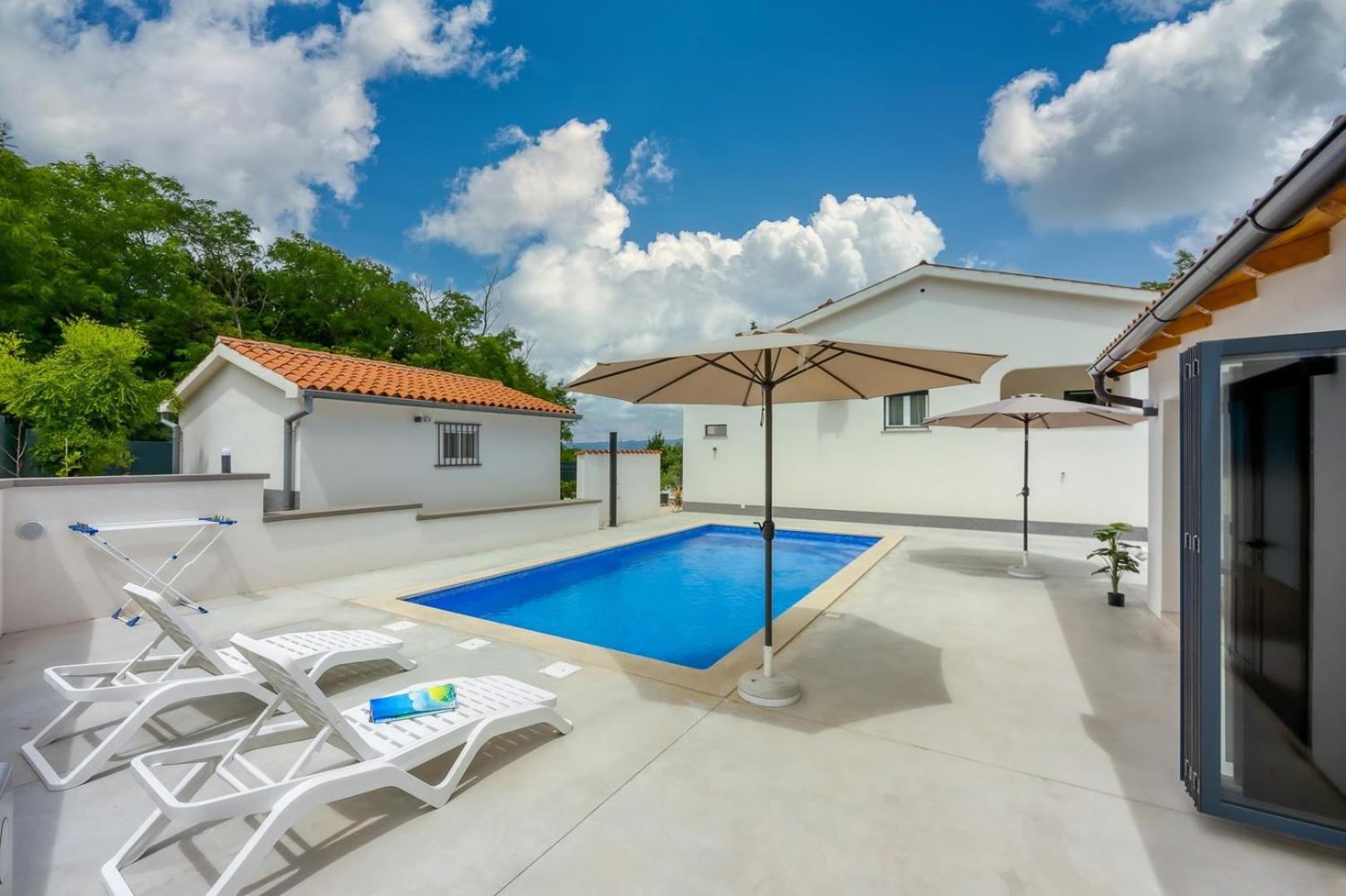 Casa Ina wit Private Pool en Kršan — recepcion & lobby