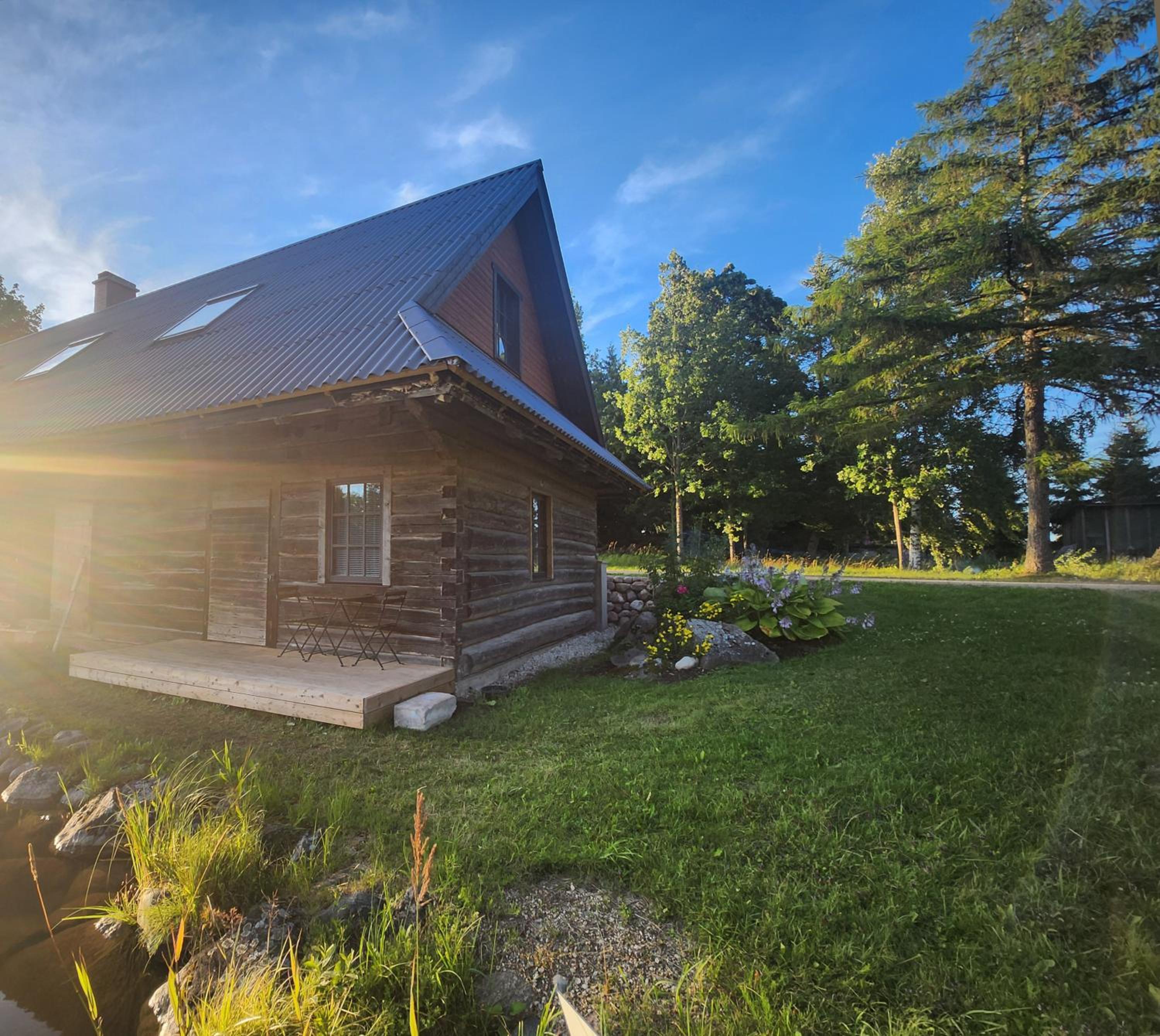 Loghouse by the lake