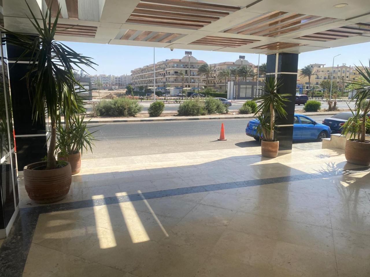 Wonderful two-bedroom apartment balcony in Fanadir aqua park beach