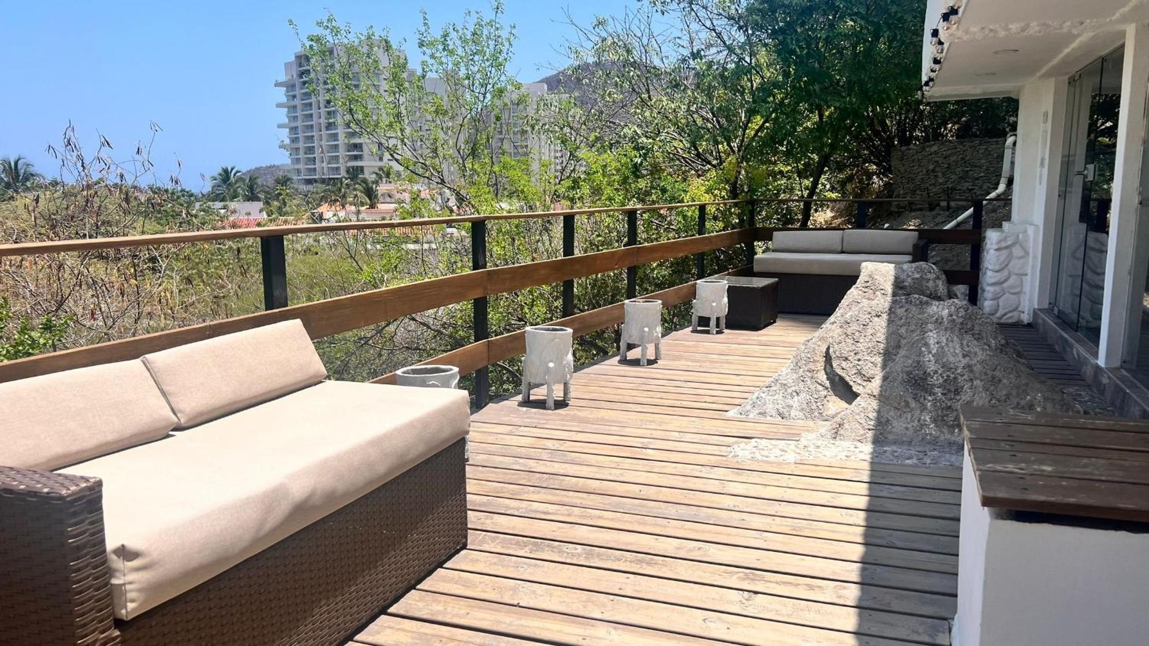 Apto con servicio de playa, terraza con vista 360