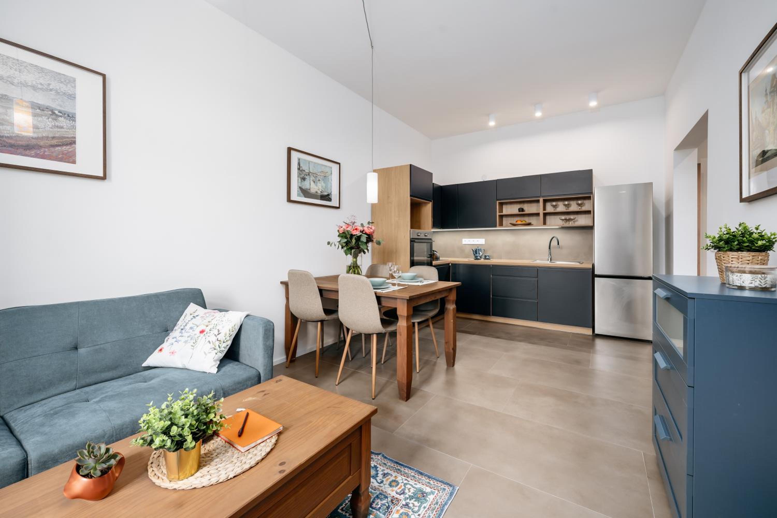 Modern one bedroom apartment in Holešovice by Prague Days