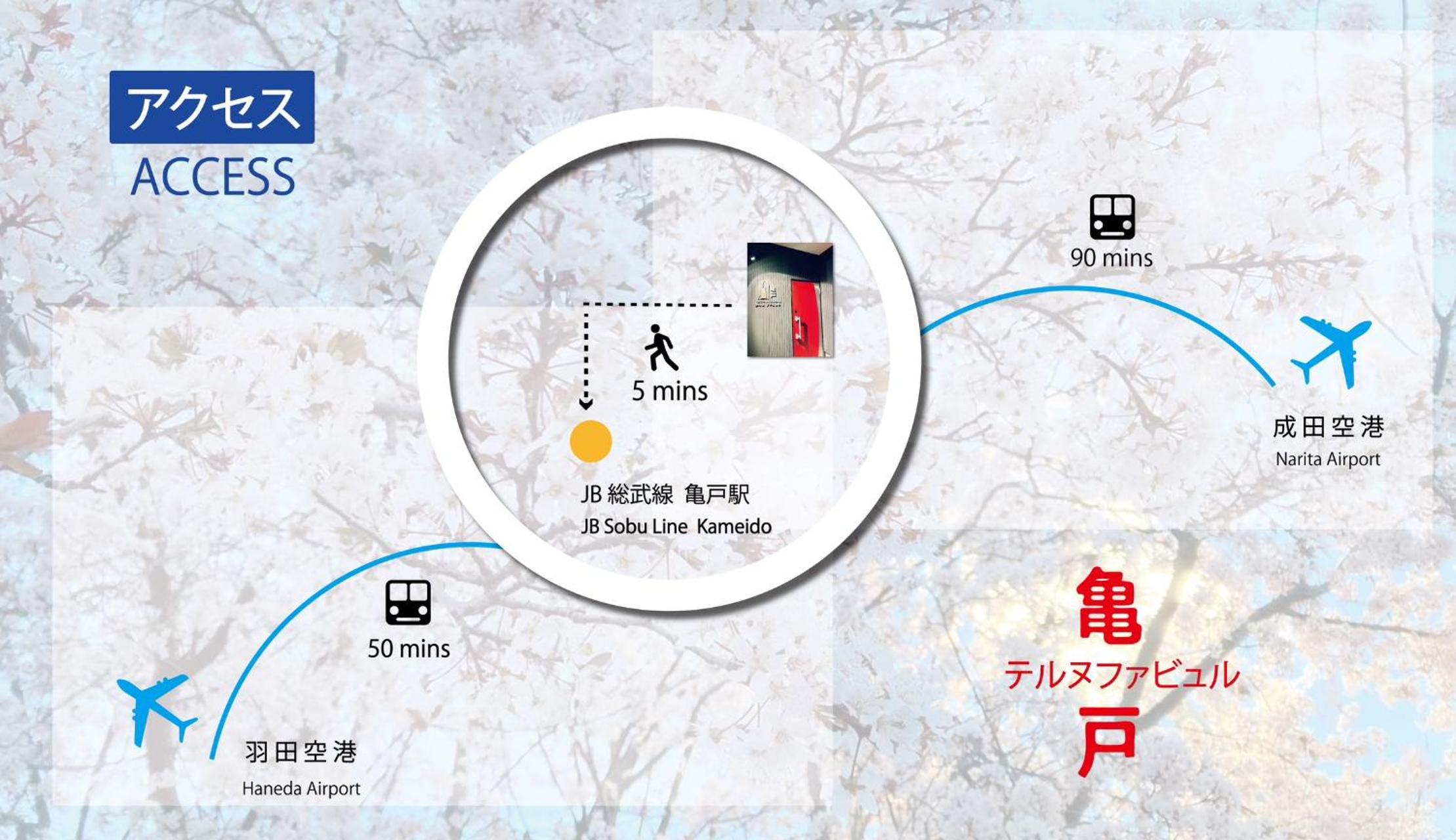テルヌファビュル亀戸 - Tokyo Urban APT in a Japanese Local Shopping Street, with Direct Access to Shinjuku & Akihabara
