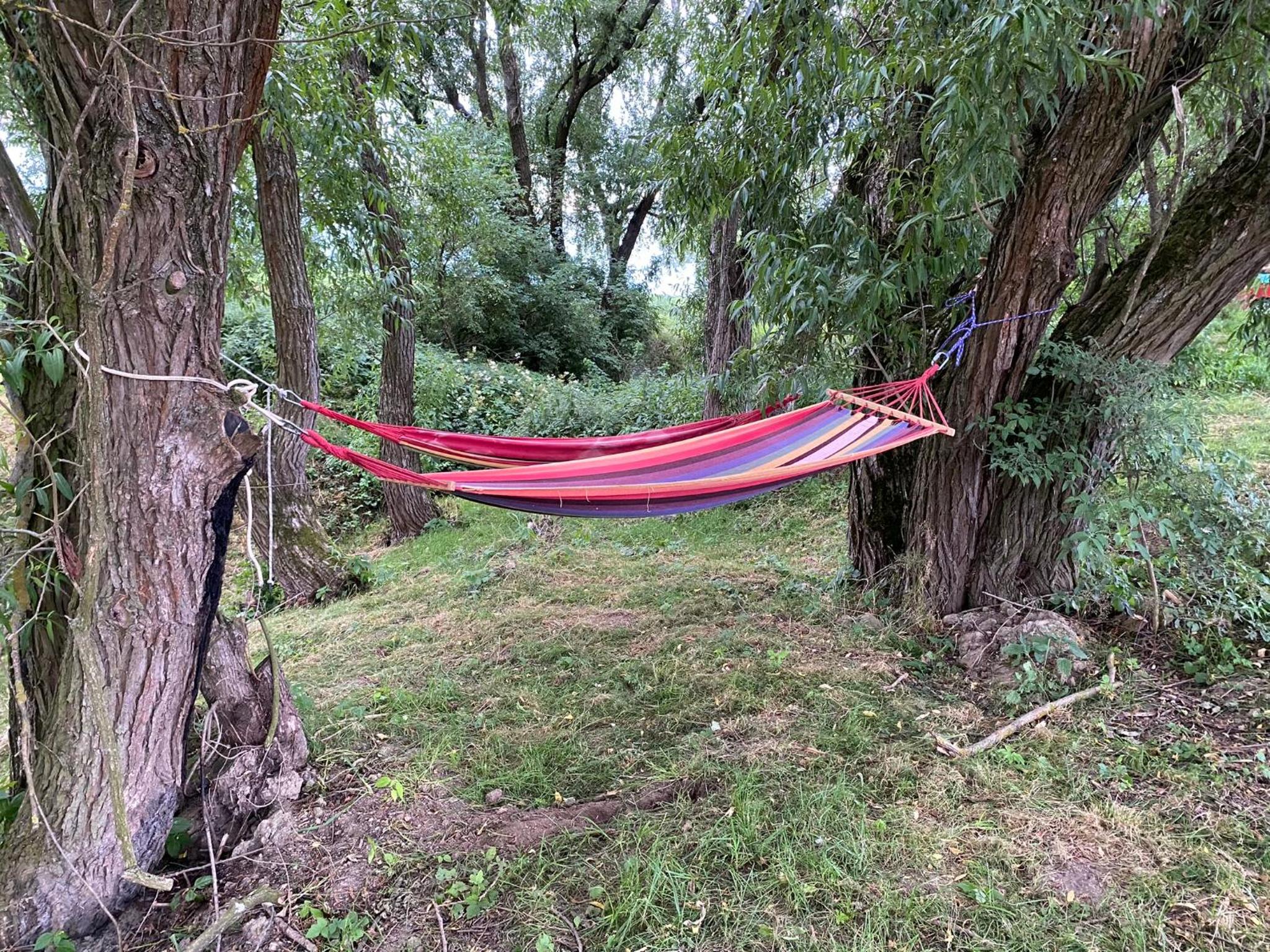 Mini chatka s rybníčkem a saunou