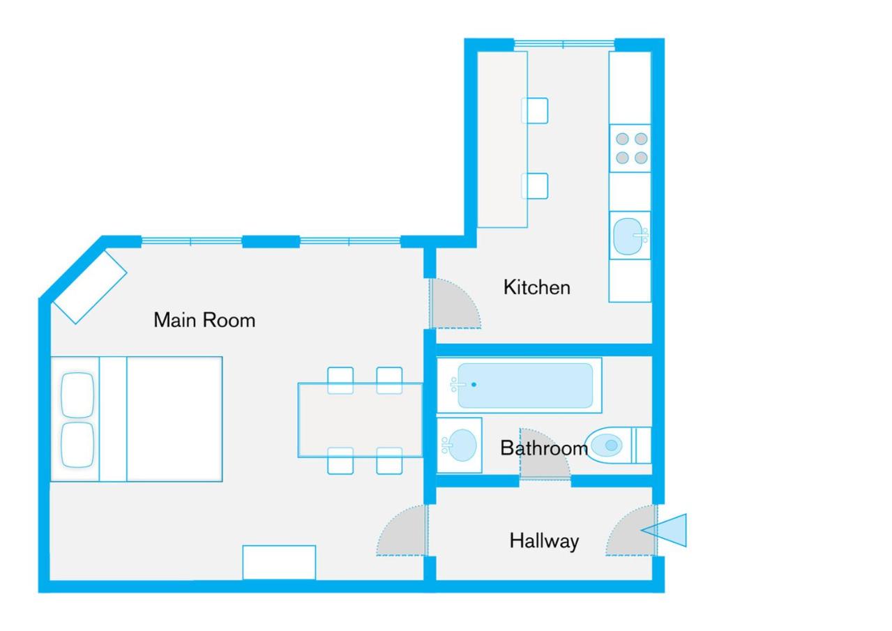 The Stralauer, 1 bed room up to 2 people, Friedrichshain