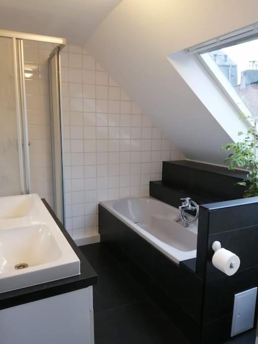 charming duplex in center