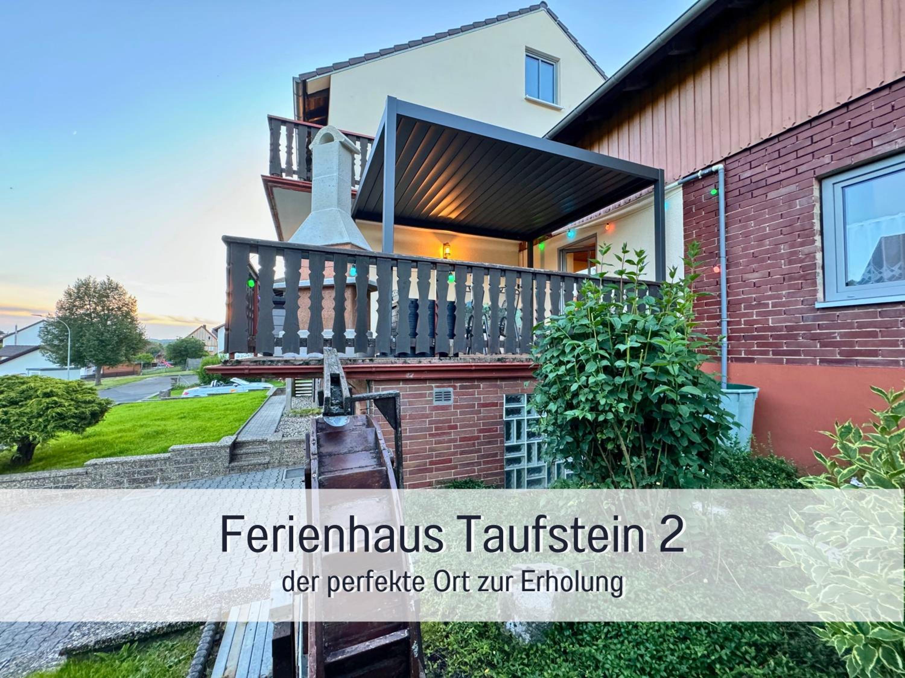 Ferienhaus Taufstein II - 3 Schlafzimmer - Garten -Spielzimmer & Terrasse mit Grill - bis 7 Gäste