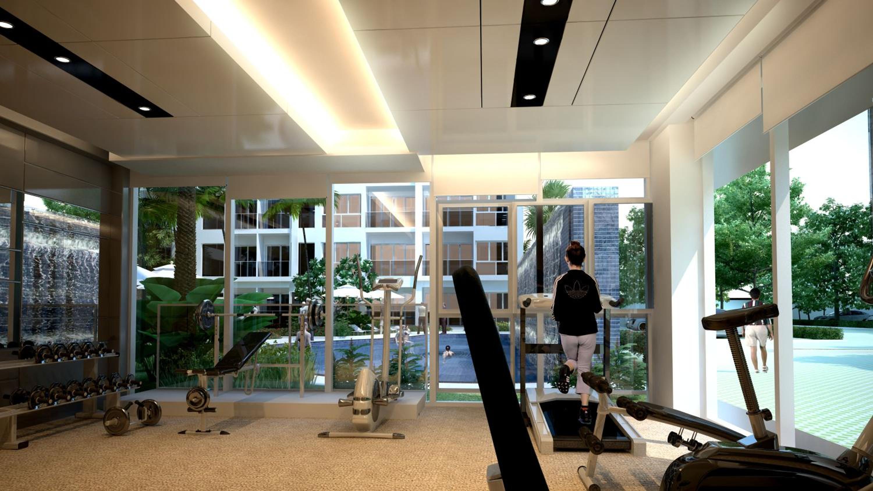 Nam Talay Jomtien Beach - Rooftop Ocean View - Close to Beach, Pool & Gym