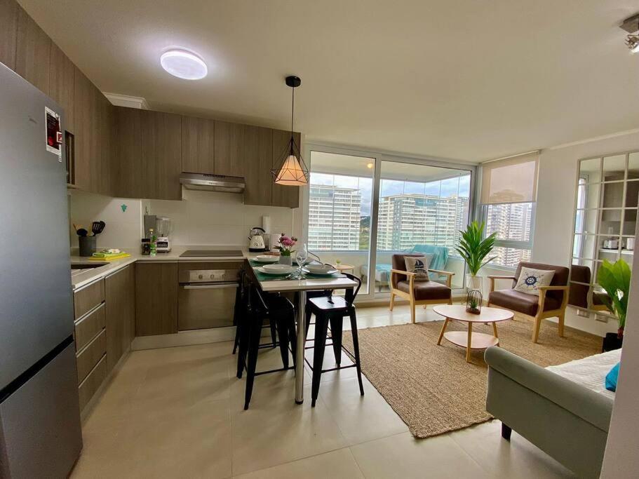 Depto en Concón elegante y full equipado con hermosa vista