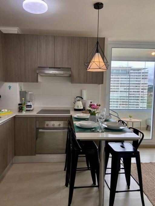 Depto en Concón elegante y full equipado con hermosa vista
