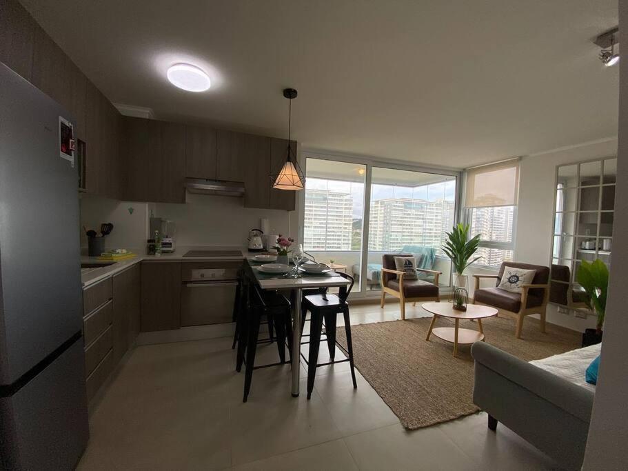 Depto en Concón elegante y full equipado con hermosa vista
