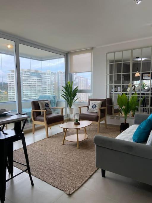 Depto en Concón elegante y full equipado con hermosa vista