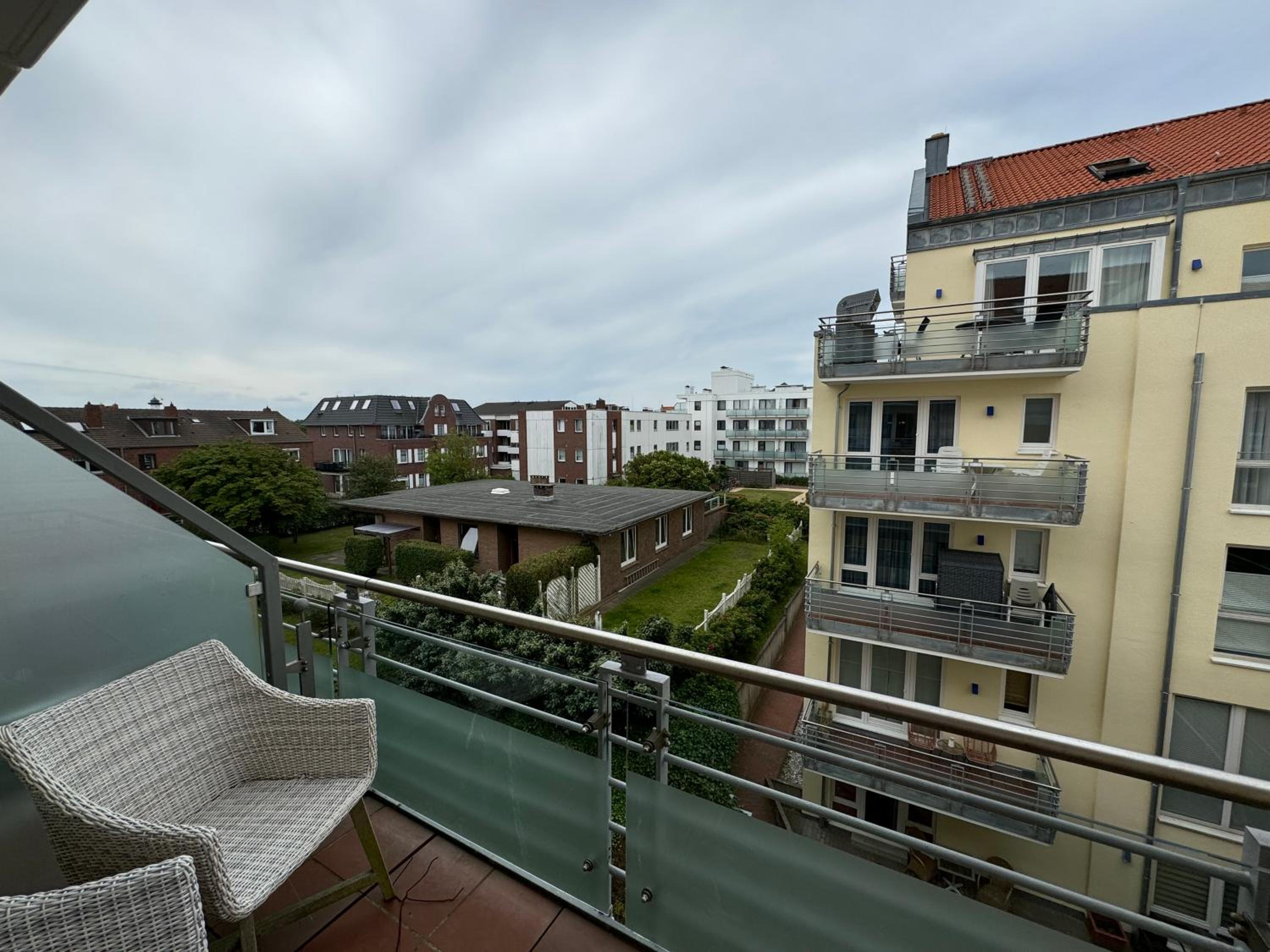 Kaiserhof Wangerooge Meeresbrise - Meerblick vom Balkon direkt am Strand