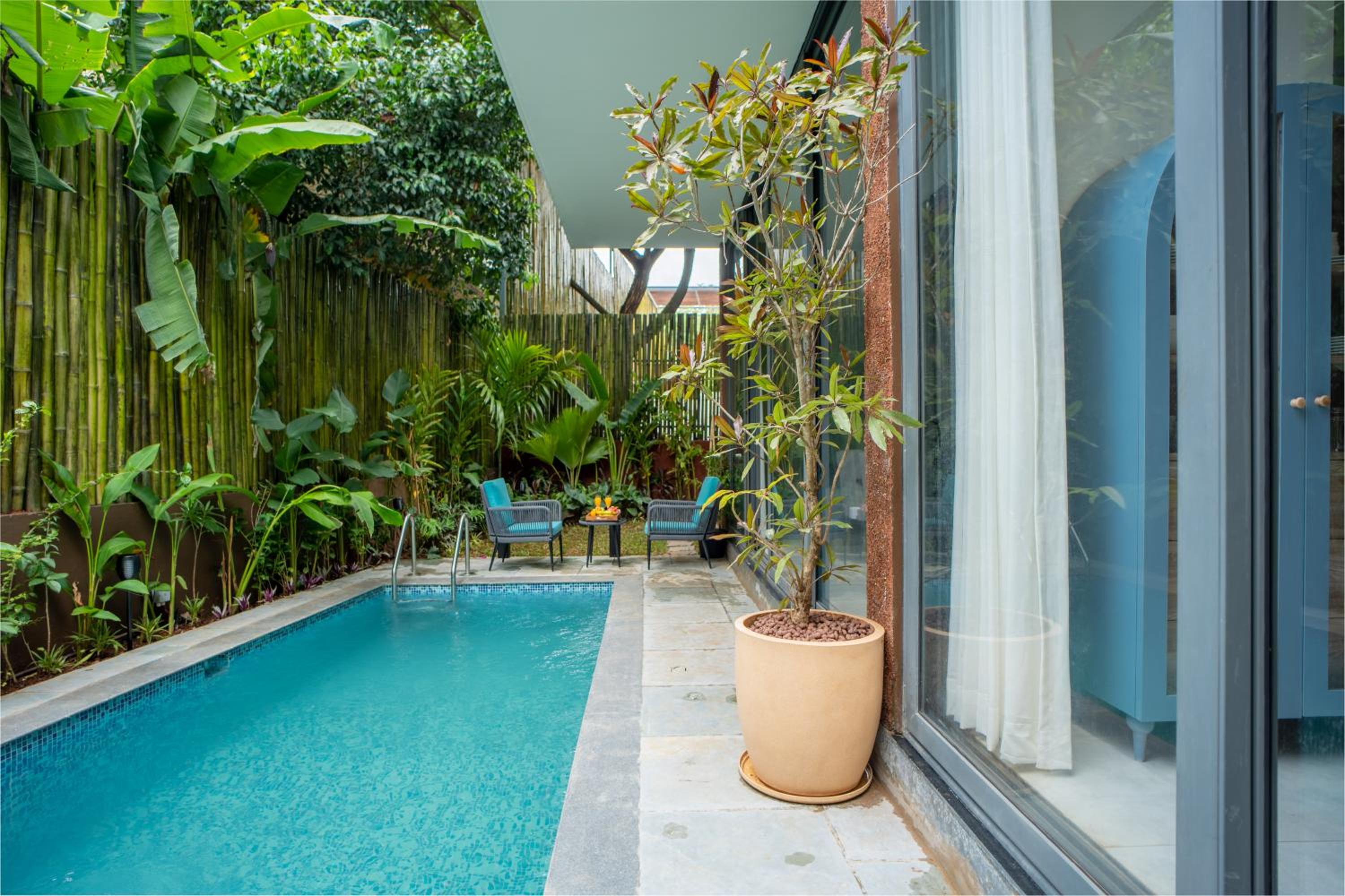 ELIVAAS 3 BHK with Pvt Pool & Jacuzzi - Terraces Casa Vasu view 2