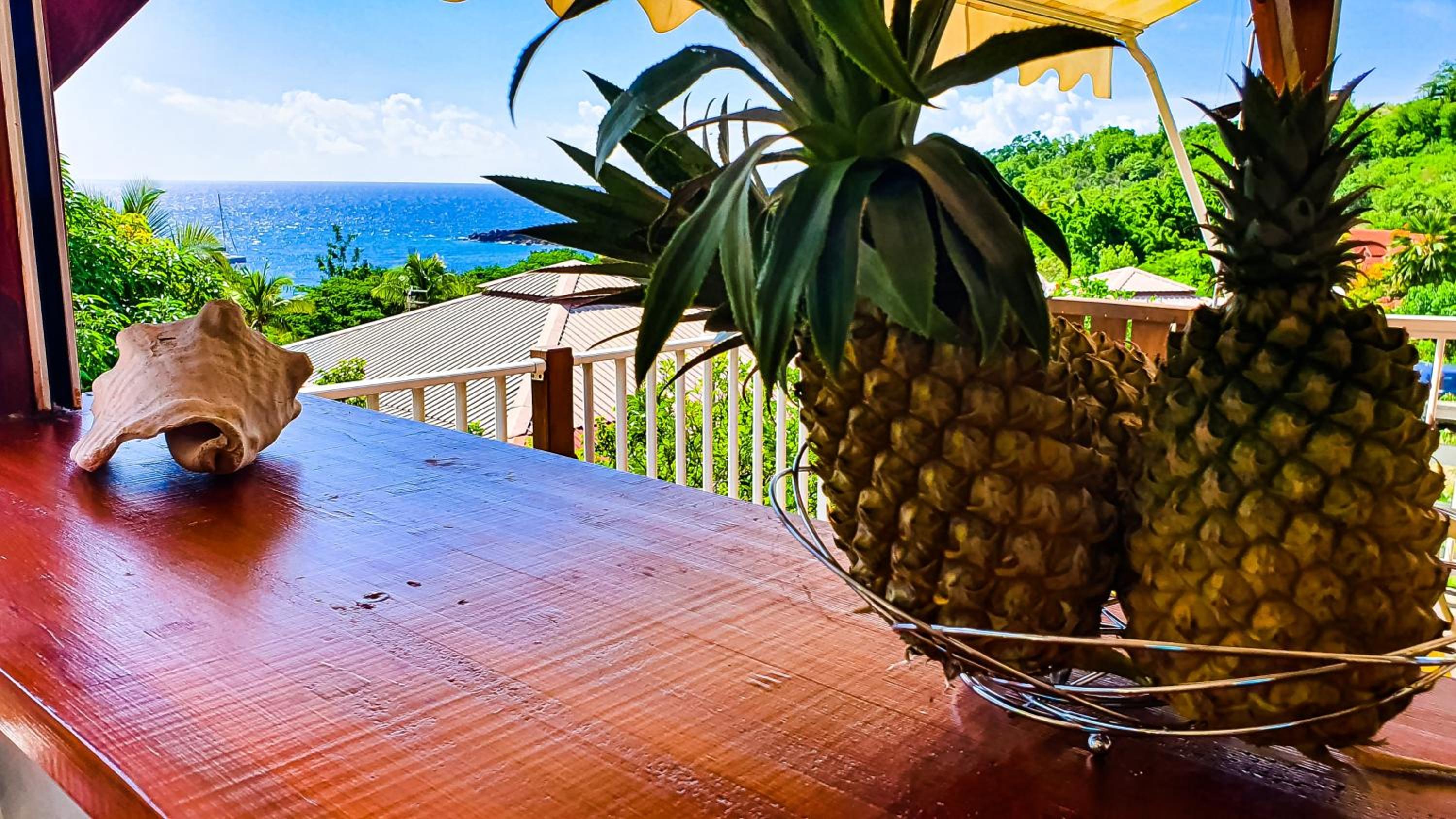 Bungalow enchanteur à Bouillante avec vue sur la mer