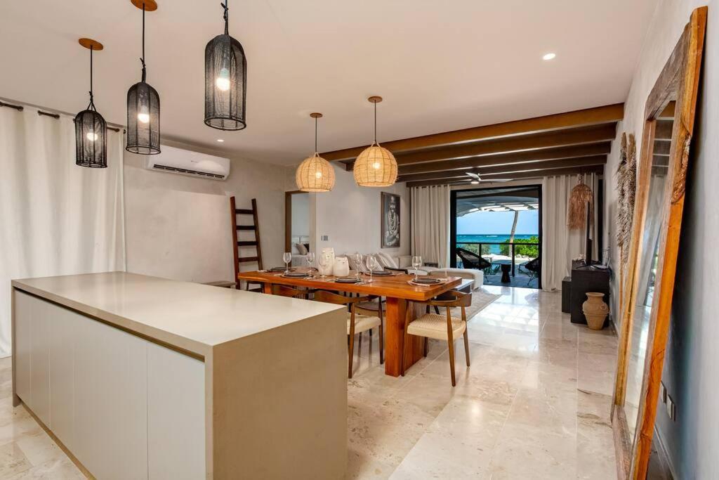 Luxury Beachfront Getaway Tankah Bay view 3