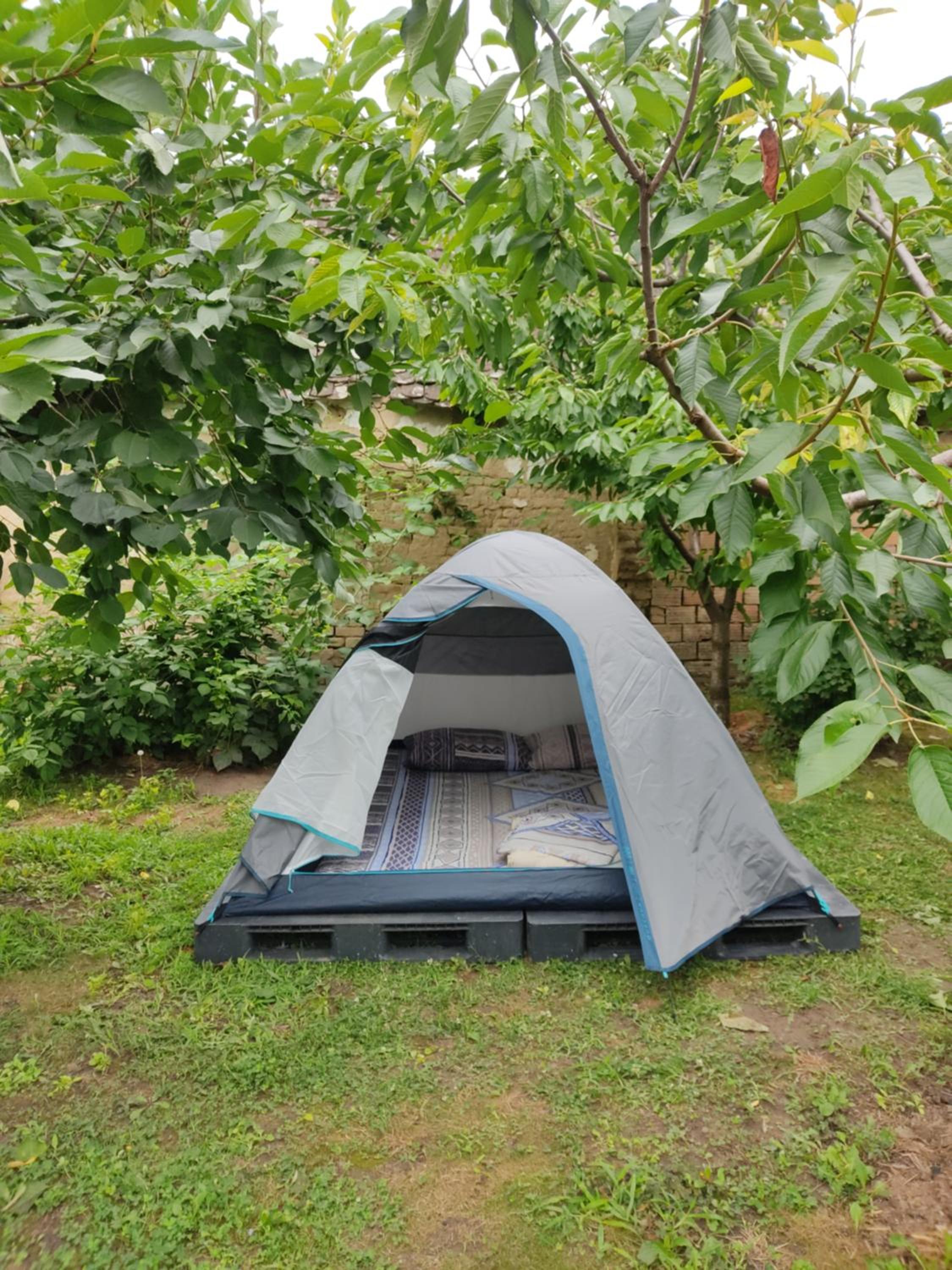 camping with sauna