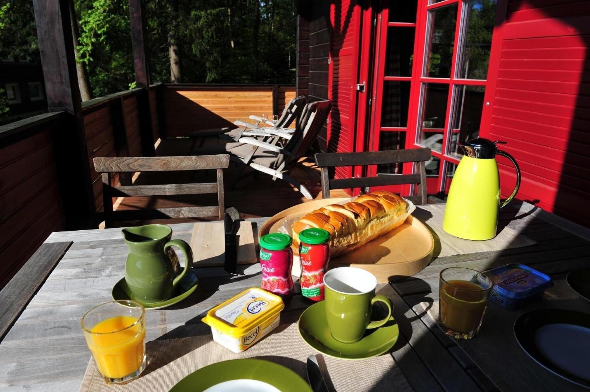 Blockhaus mit Terrasse und Grill am Bodewasserfall