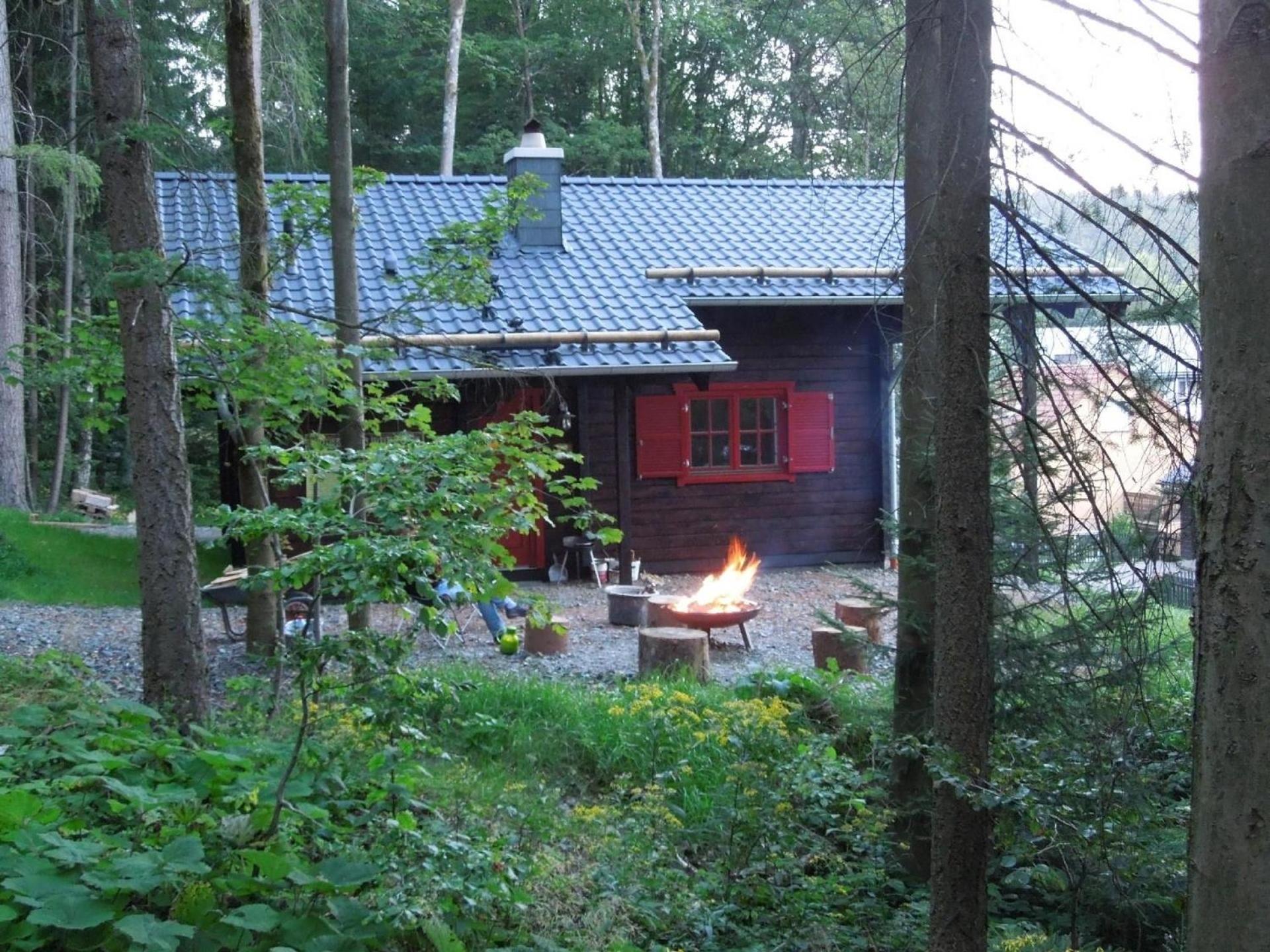 Blockhaus mit Terrasse und Grill am Bodewasserfall