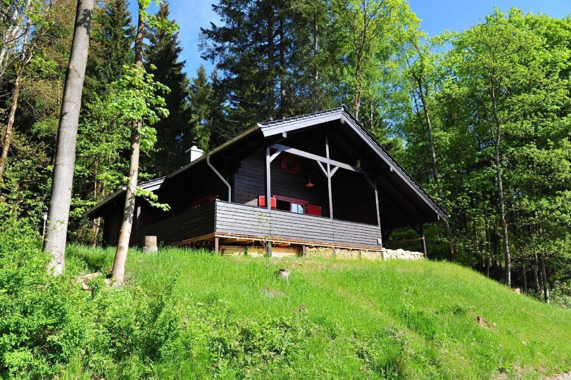 Blockhaus mit Terrasse und Grill am Bodewasserfall