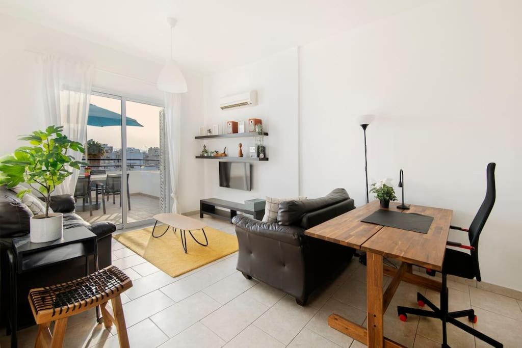 City Center Top Floor Big Balcony 2BR Close to the Beach