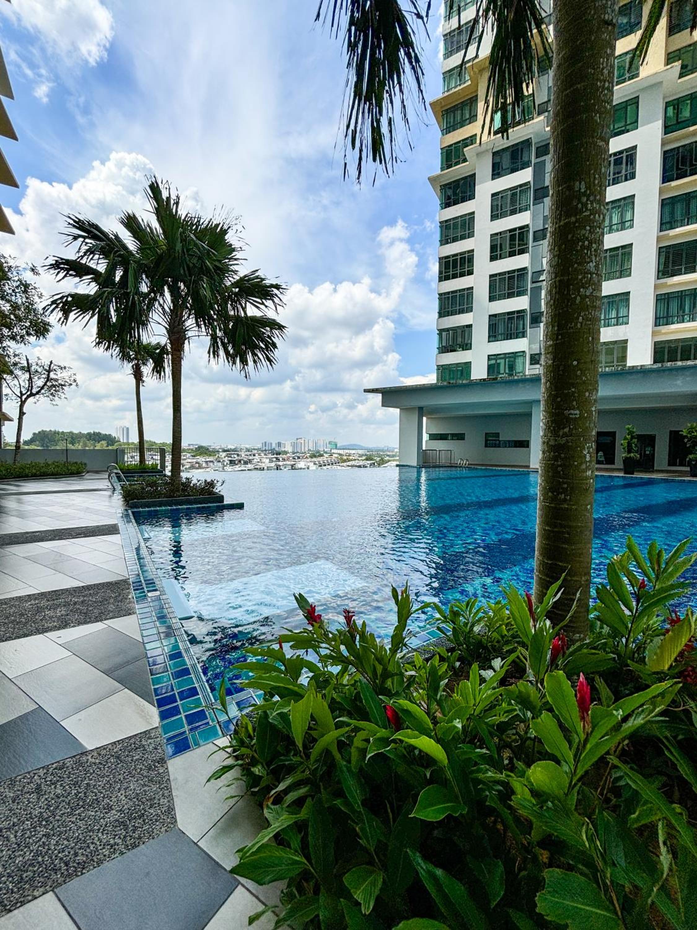 ARC swimming pool Musliim homestay JB