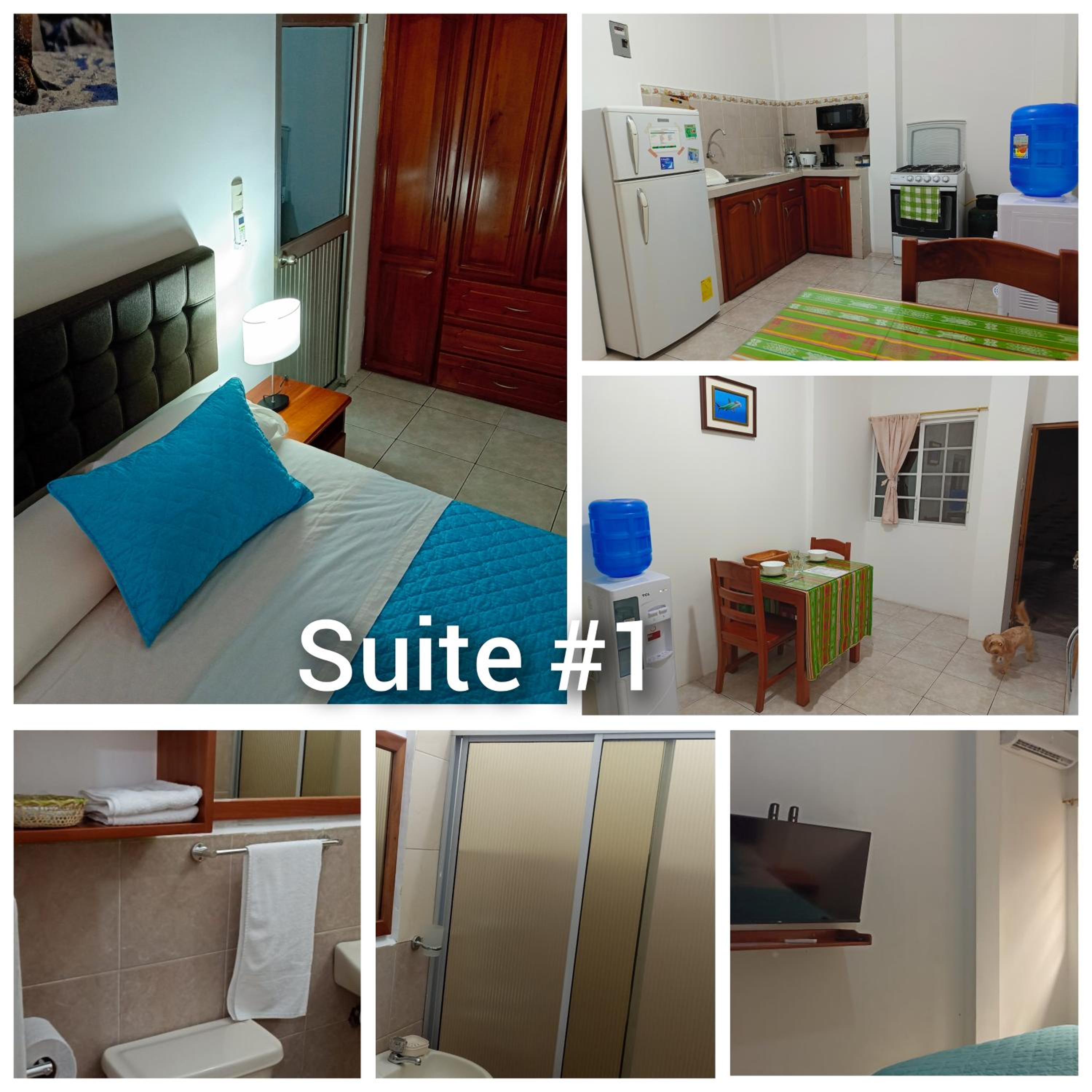 Teresita's House Suites con cocina privada , ideal para parejas, AC, wifi agua caliente, cerca del aeropuerto, a pocos pasos del malecón San Cristóbal
