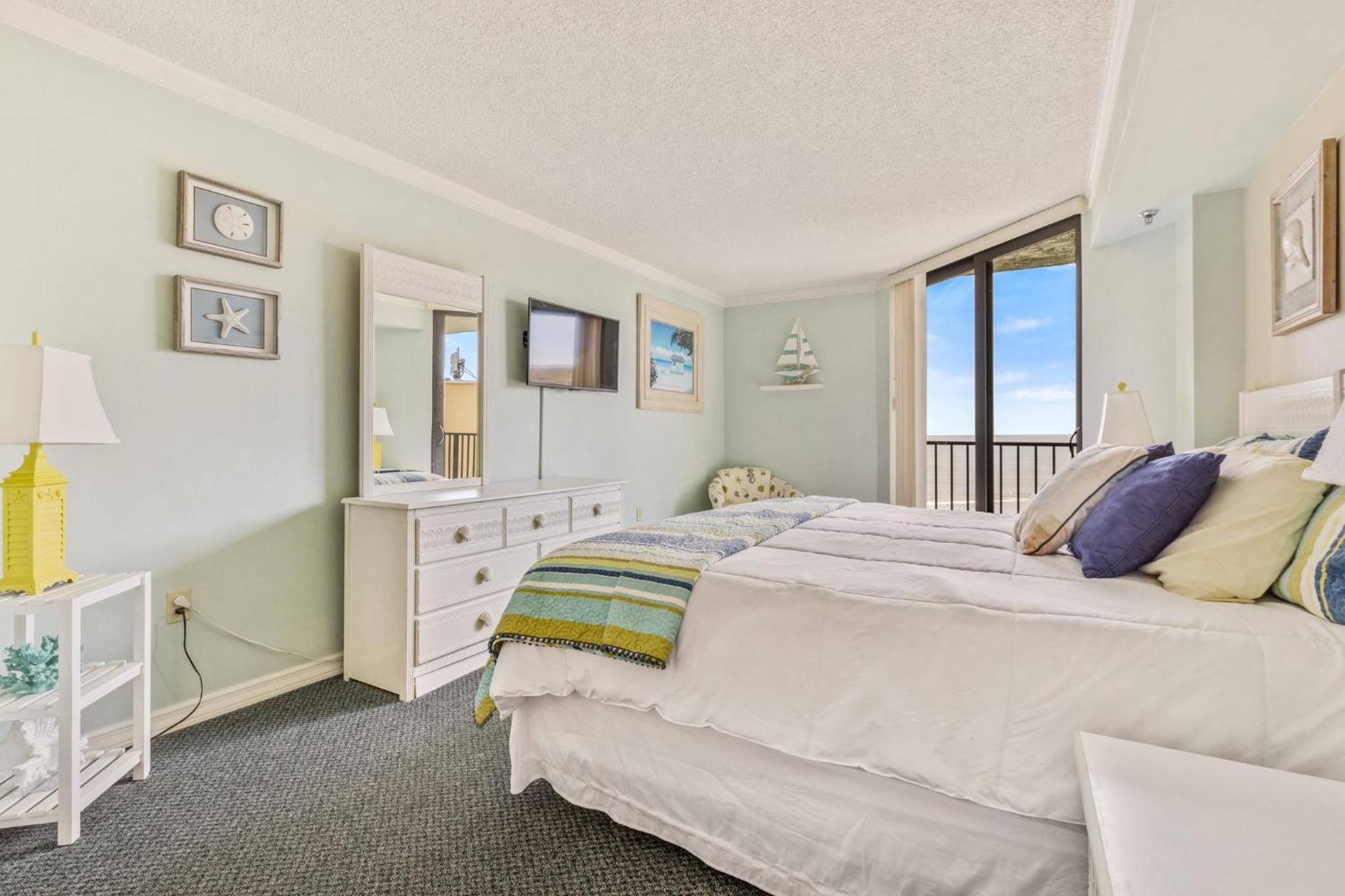 Ocean View with a beachfront pool at Ocean Trillium Condo ~ 702 view 5