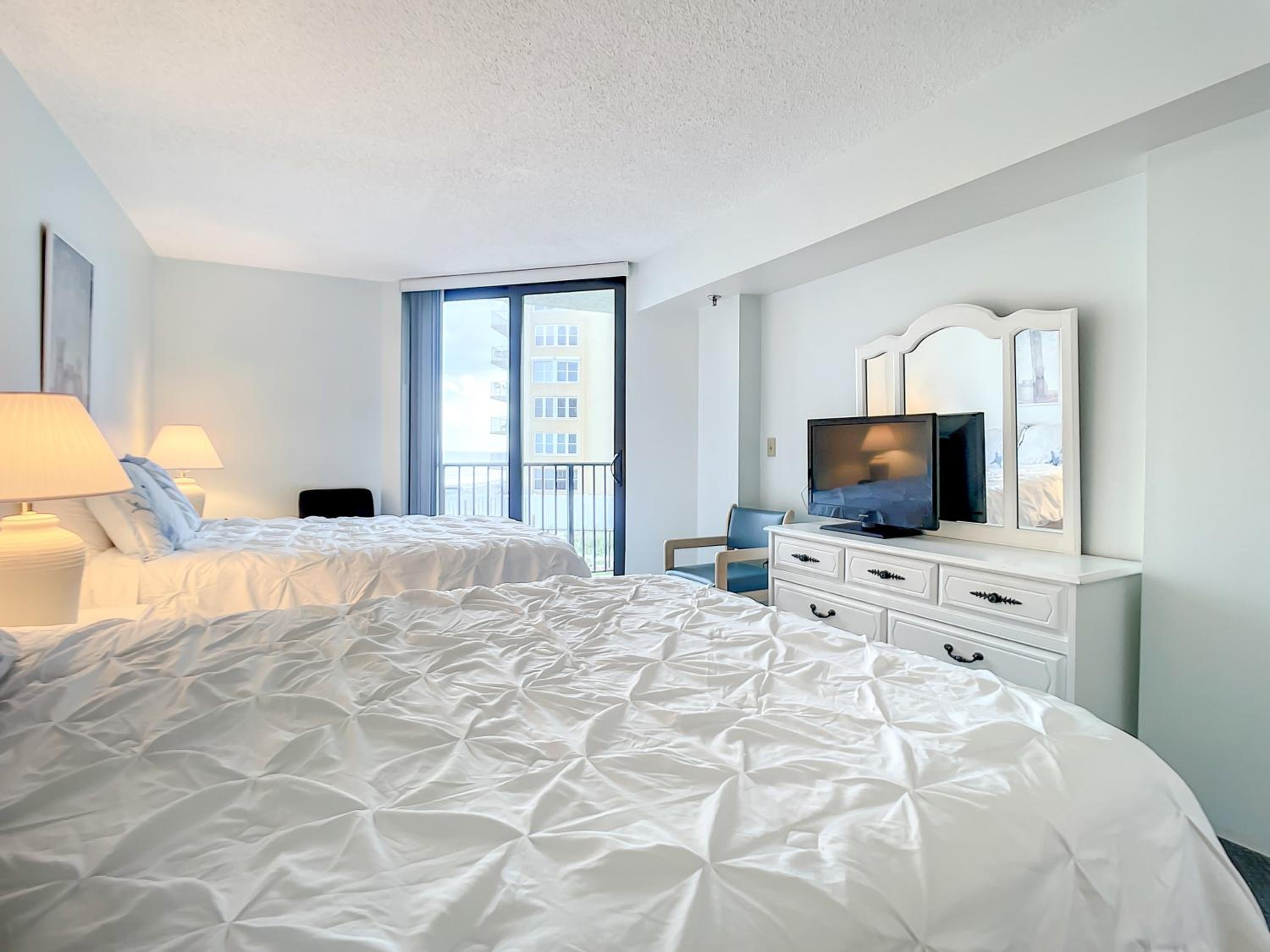 Ocean View with a beachfront pool at Ocean Trillium Condo ~ 203 view 4