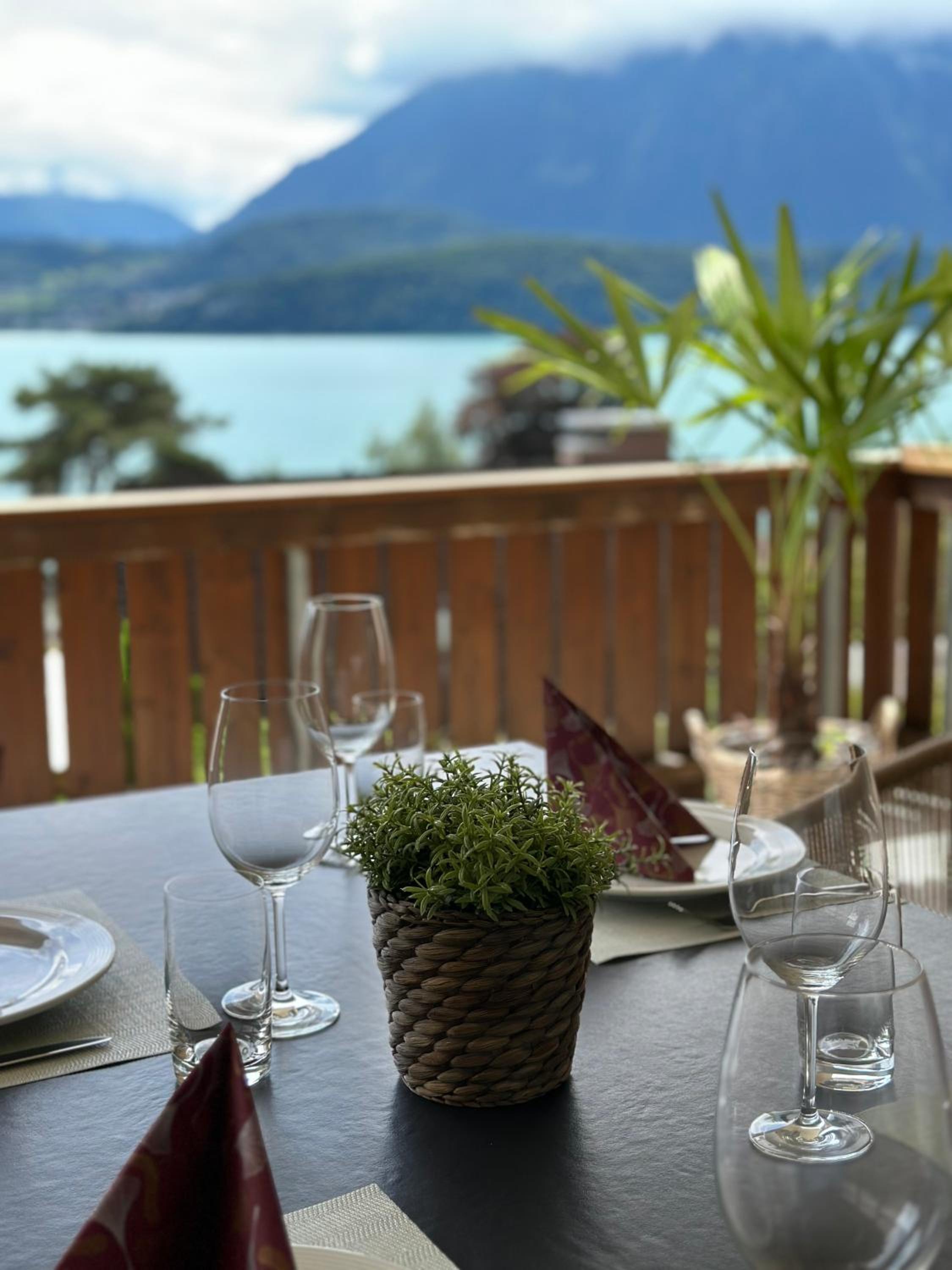 The Bluemlisalp, a private holiday flat with the lake of Thun view