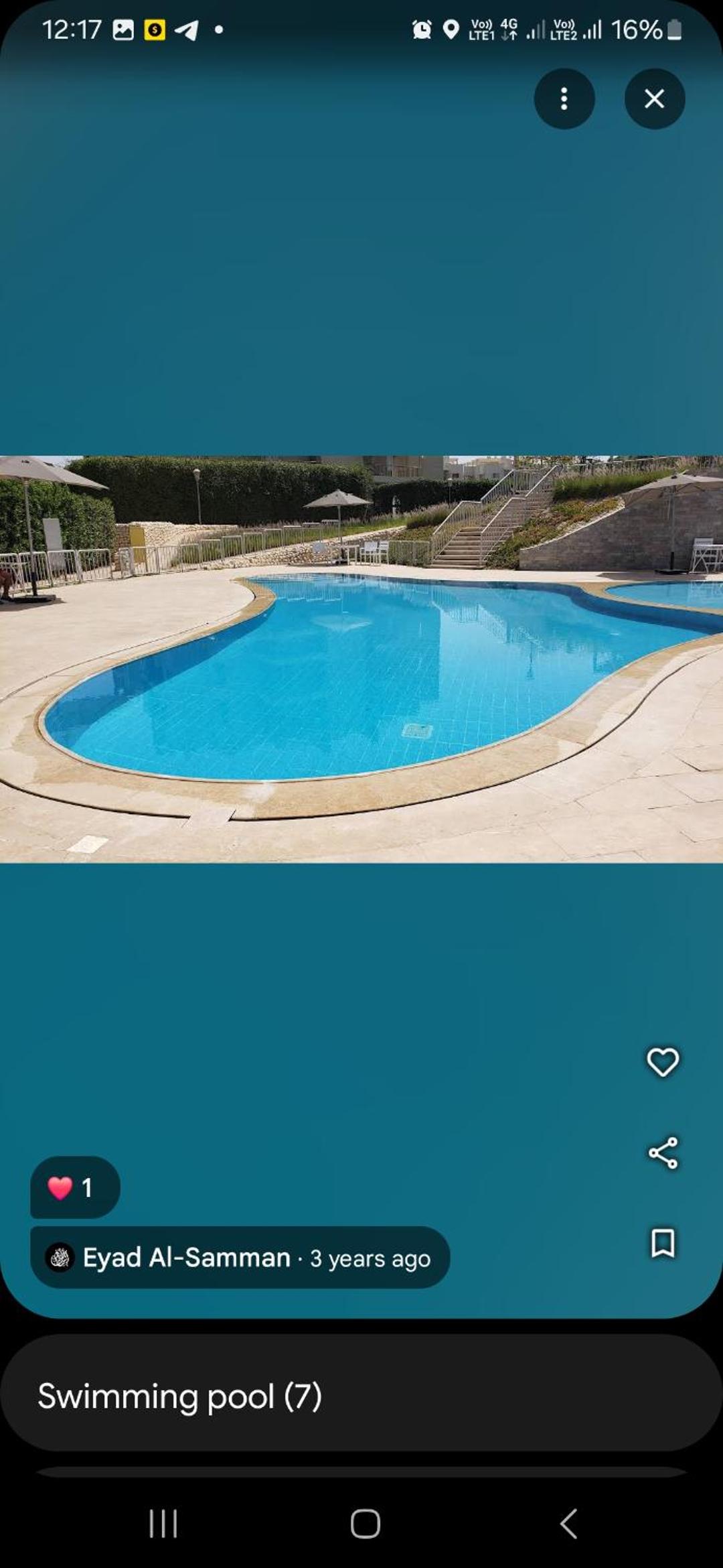Luxerious apartment with a private garden and pool access