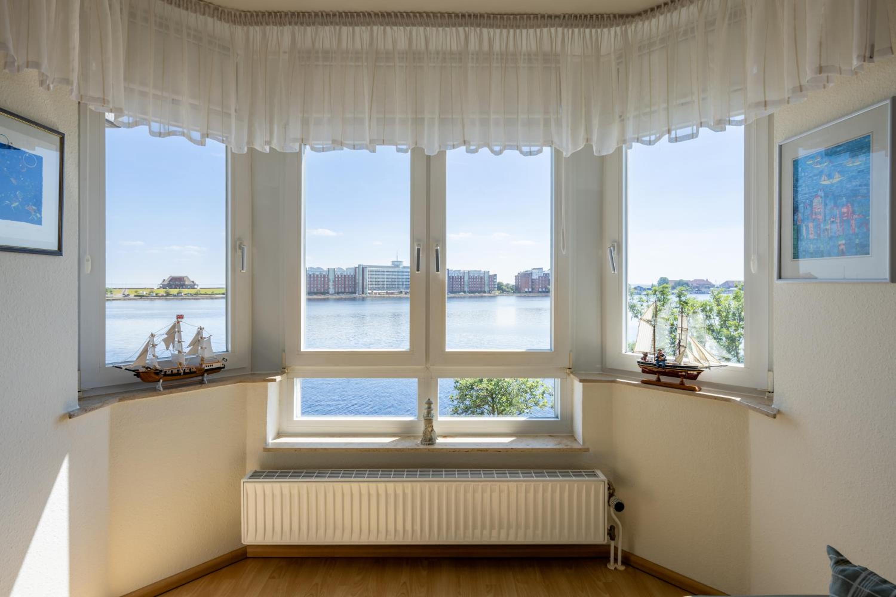 Gemütliche Ferienwohnung mit Meerblick direkt am Hafen