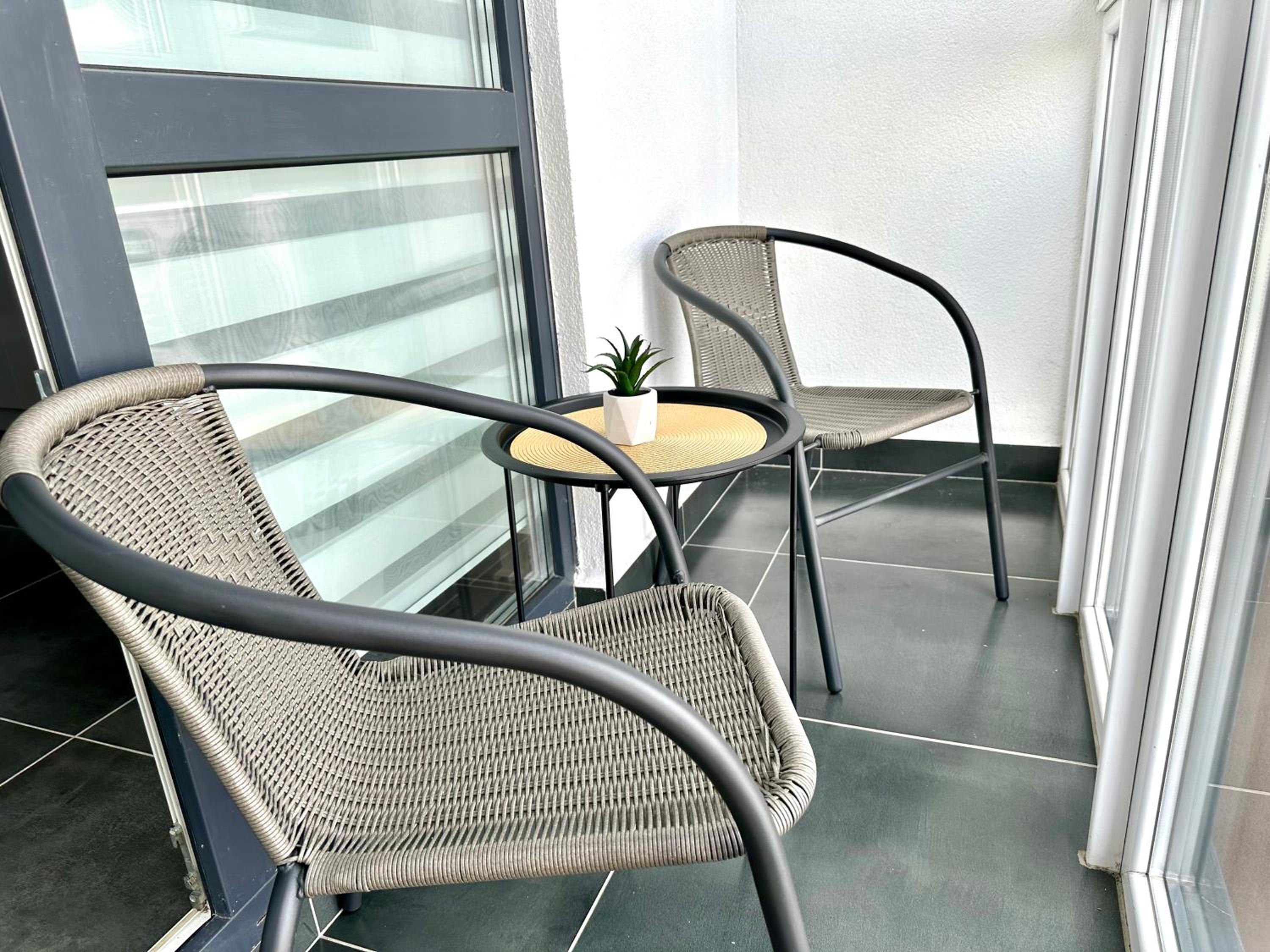 Designer apartments with a coffee machine in the city center view 5
