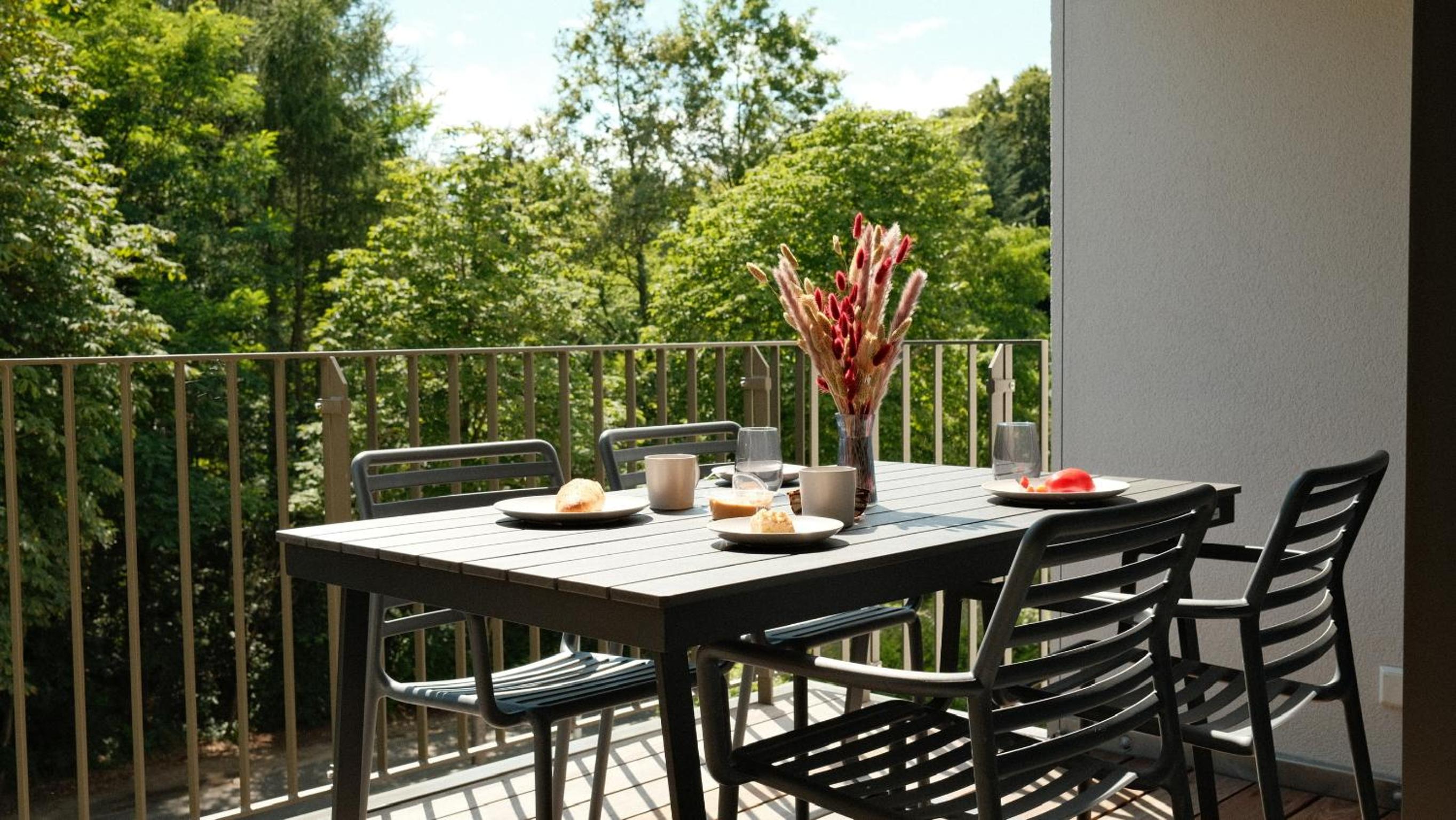 bluestar apartments am Storkower See inkl Badesteg und Gartensauna