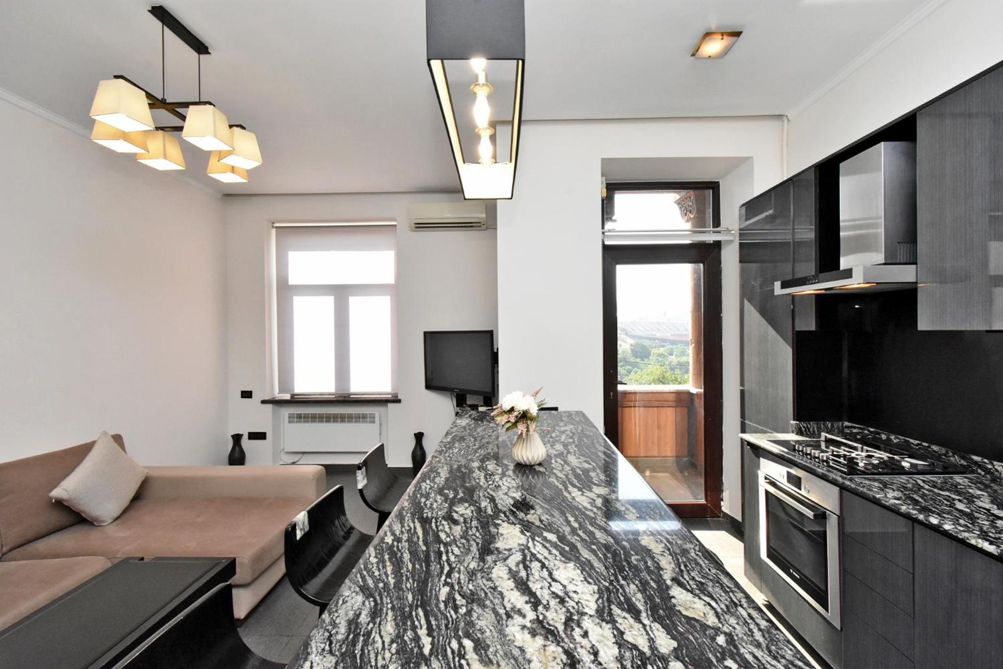 Mashtots street, 2 bedrooms Modern, Euro Renovated apartment MA218