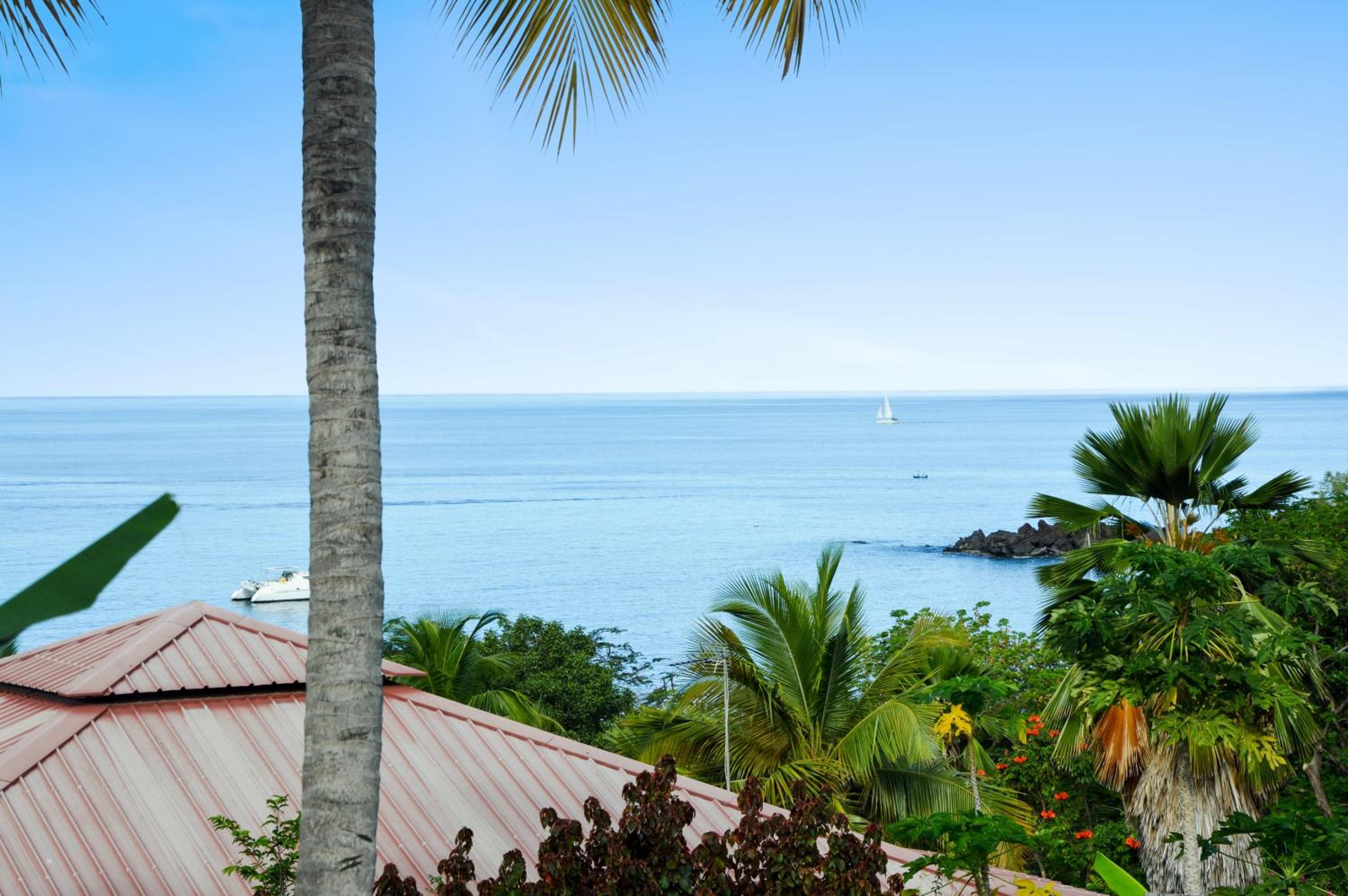 Bungalow confortable avec vue mer à Bouillante