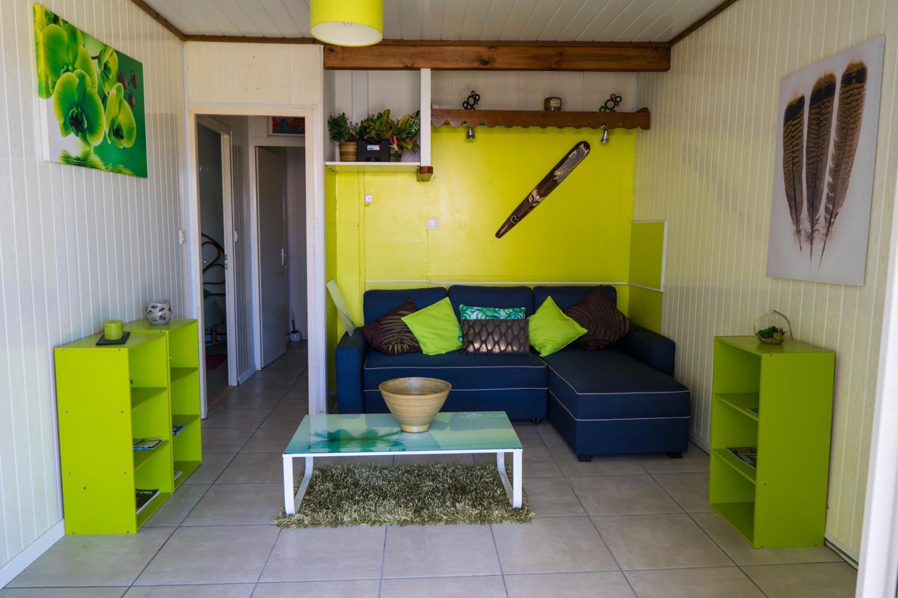 Bungalow confortable avec vue mer à Bouillante