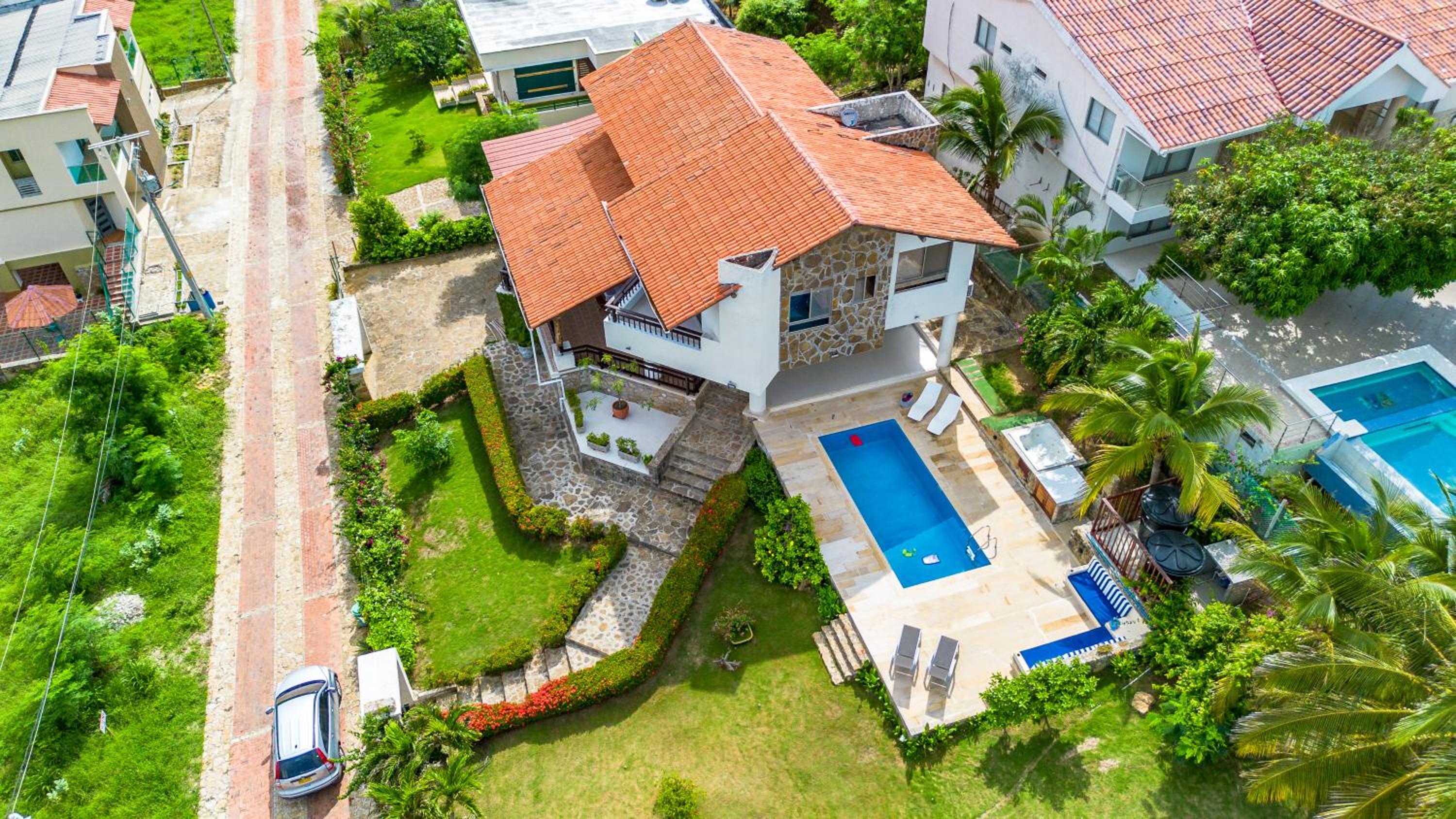 Casa Villa La Bohemia, en la montaña frente al mar