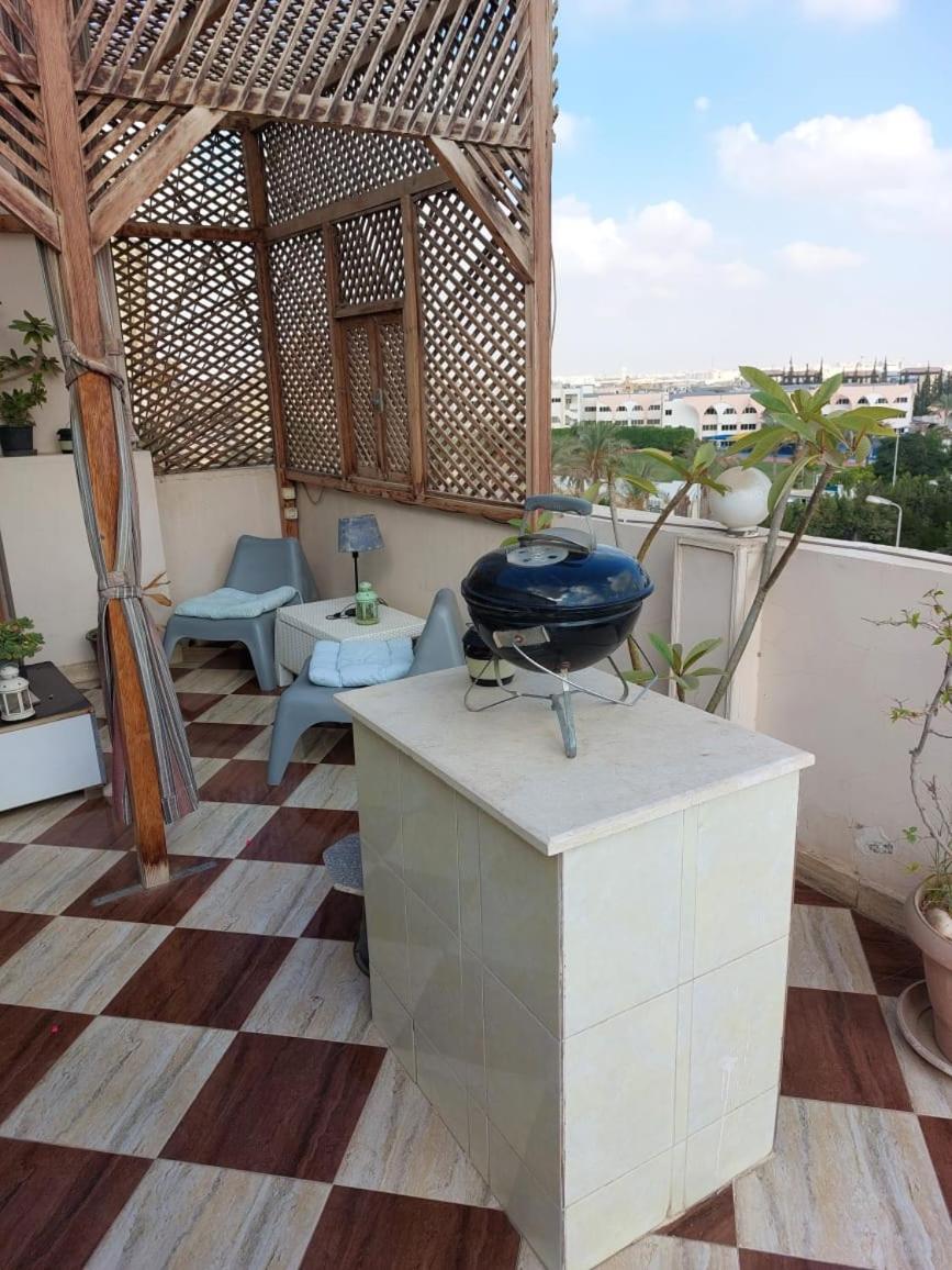 Furnished Roof Apartment in NEW CAIRO south of the Academy AREA C and next to the North Teseen Street