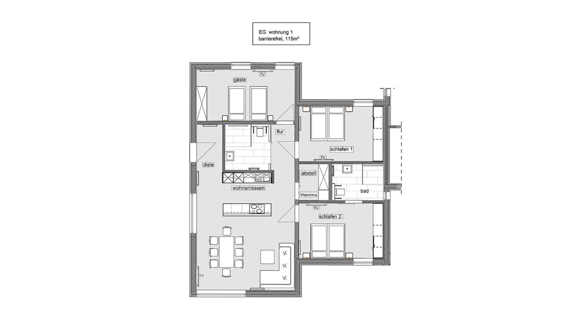 Ferienwohnung 1 (barrierefrei), Hoddersdiek 1