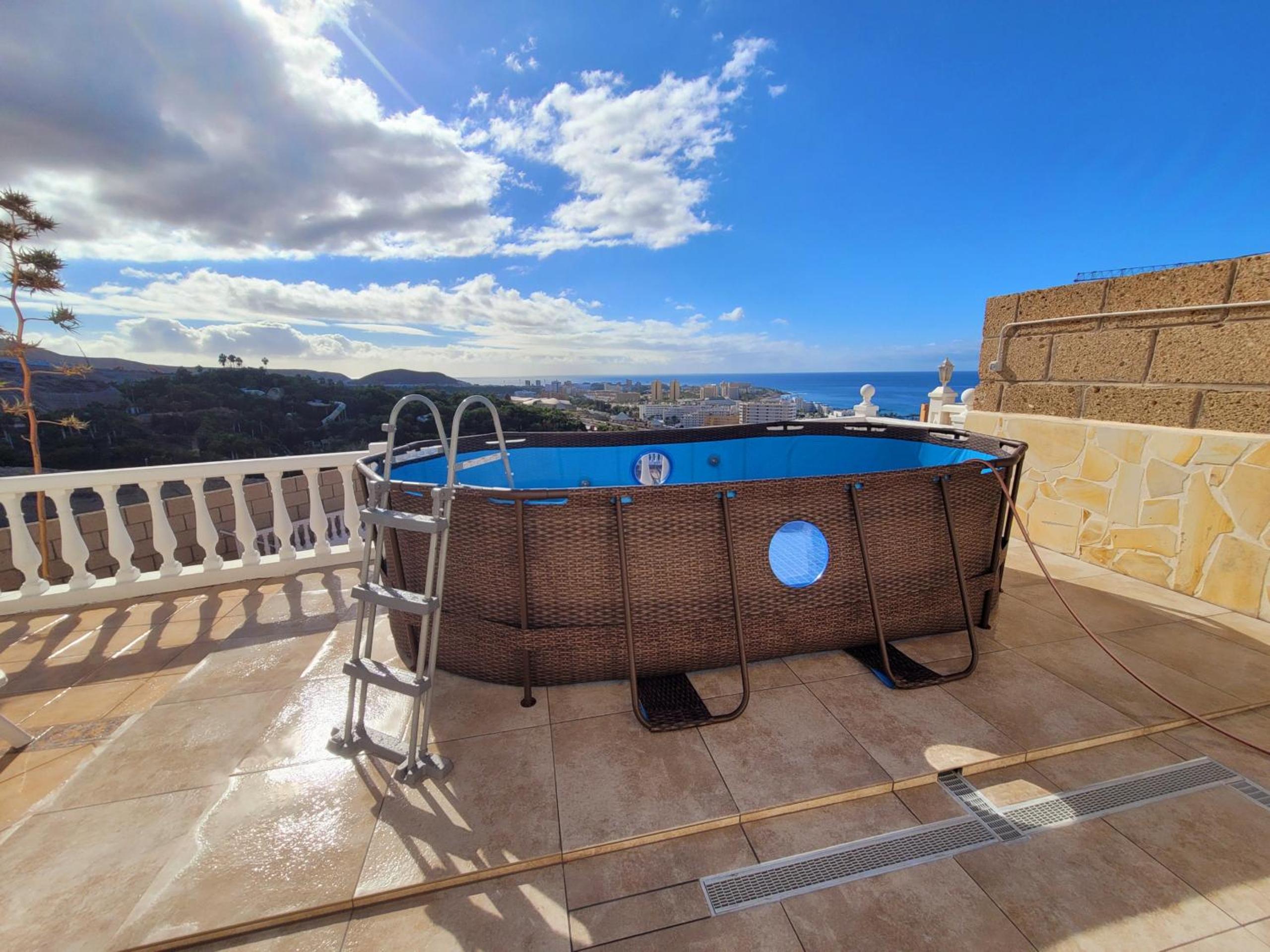 Ferienhaus El Musgo mit Meerblick und Pool
