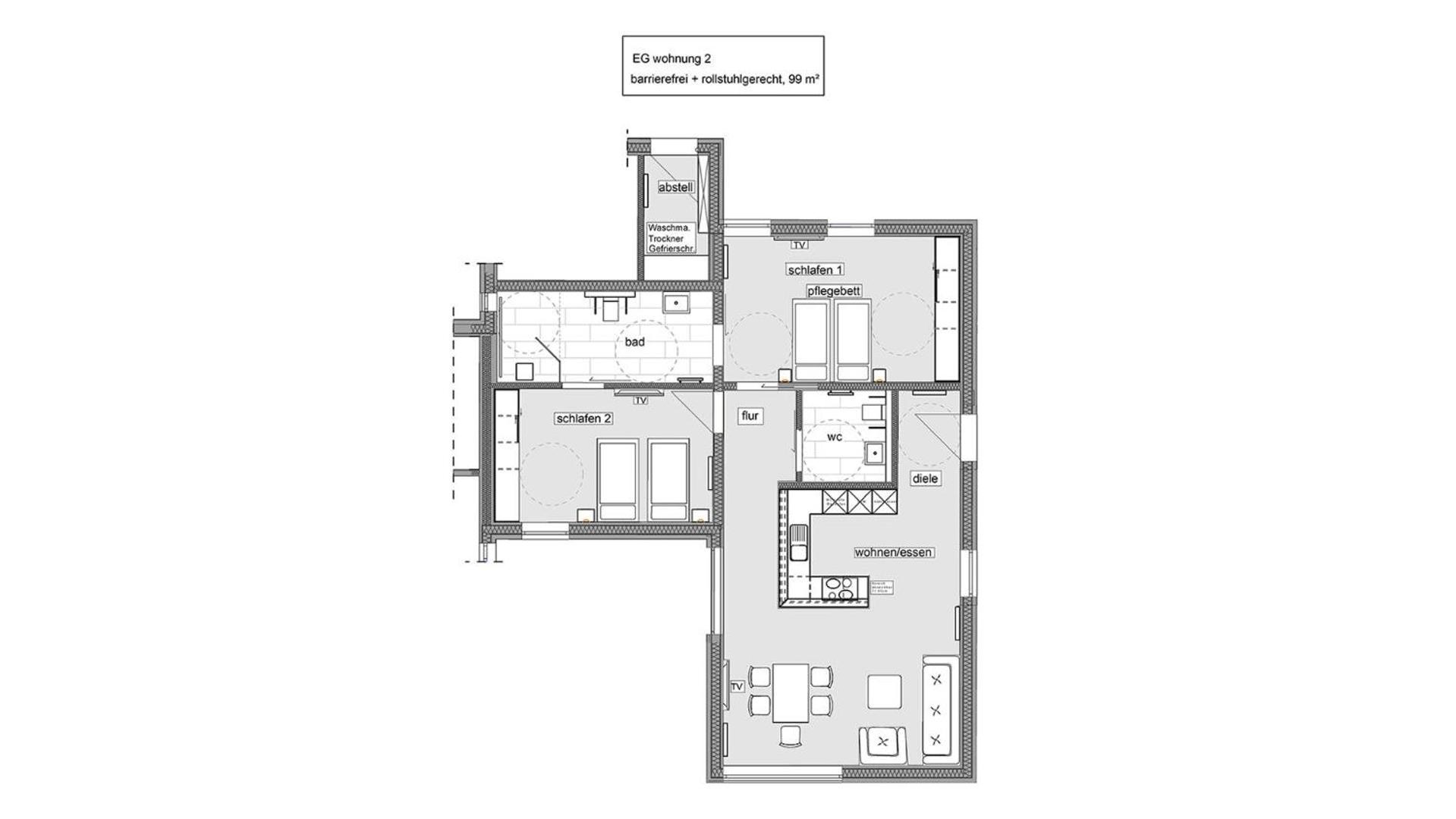 Ferienwohnung 2 (rollstuhlgerecht), Hoddersdiek 1